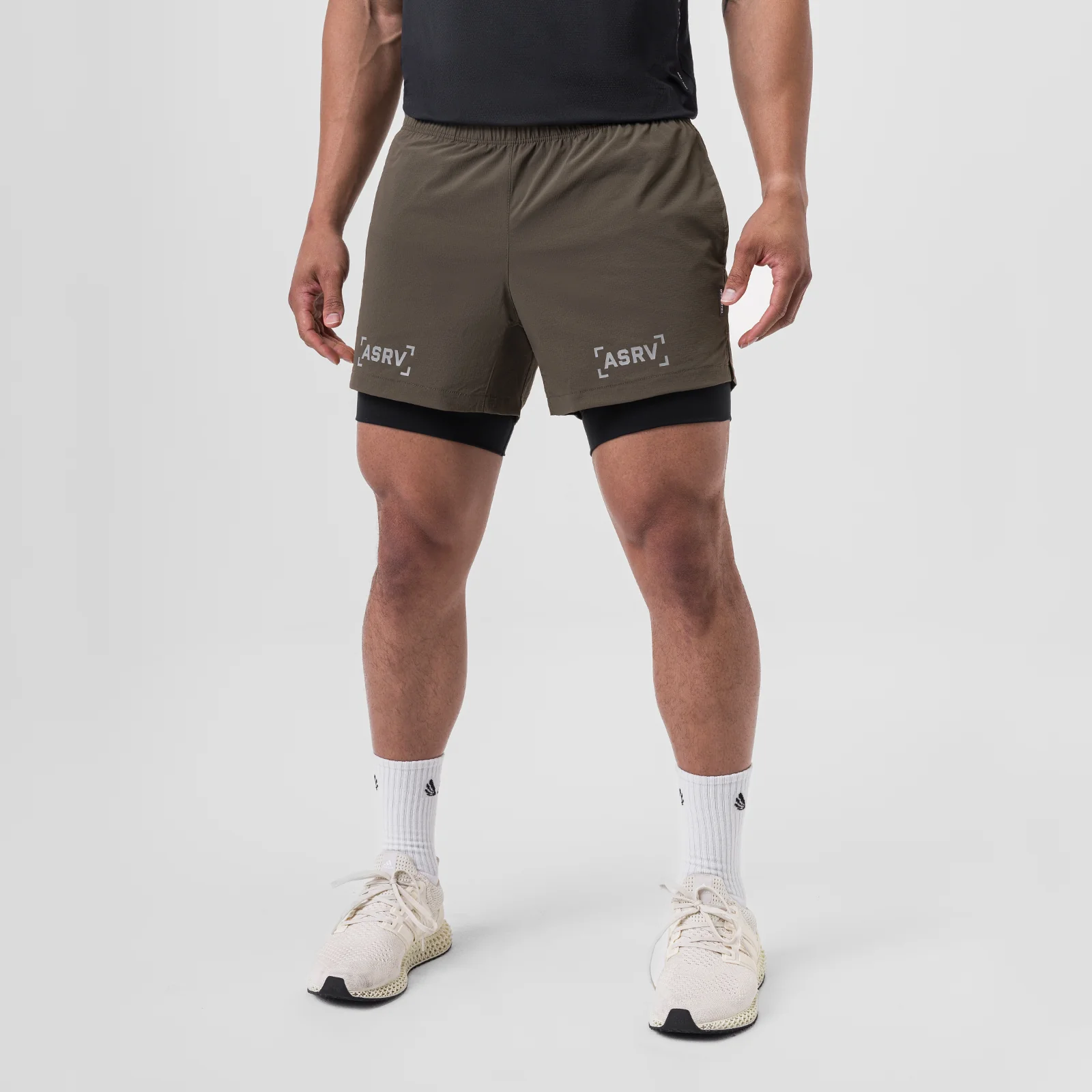 0761. Ripstop 5" Liner Short - Deep Taupe - Image 2