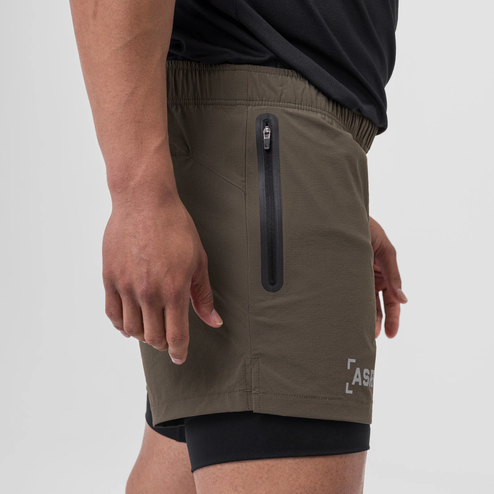 0761. Ripstop 5" Liner Short - Deep Taupe - Image 3