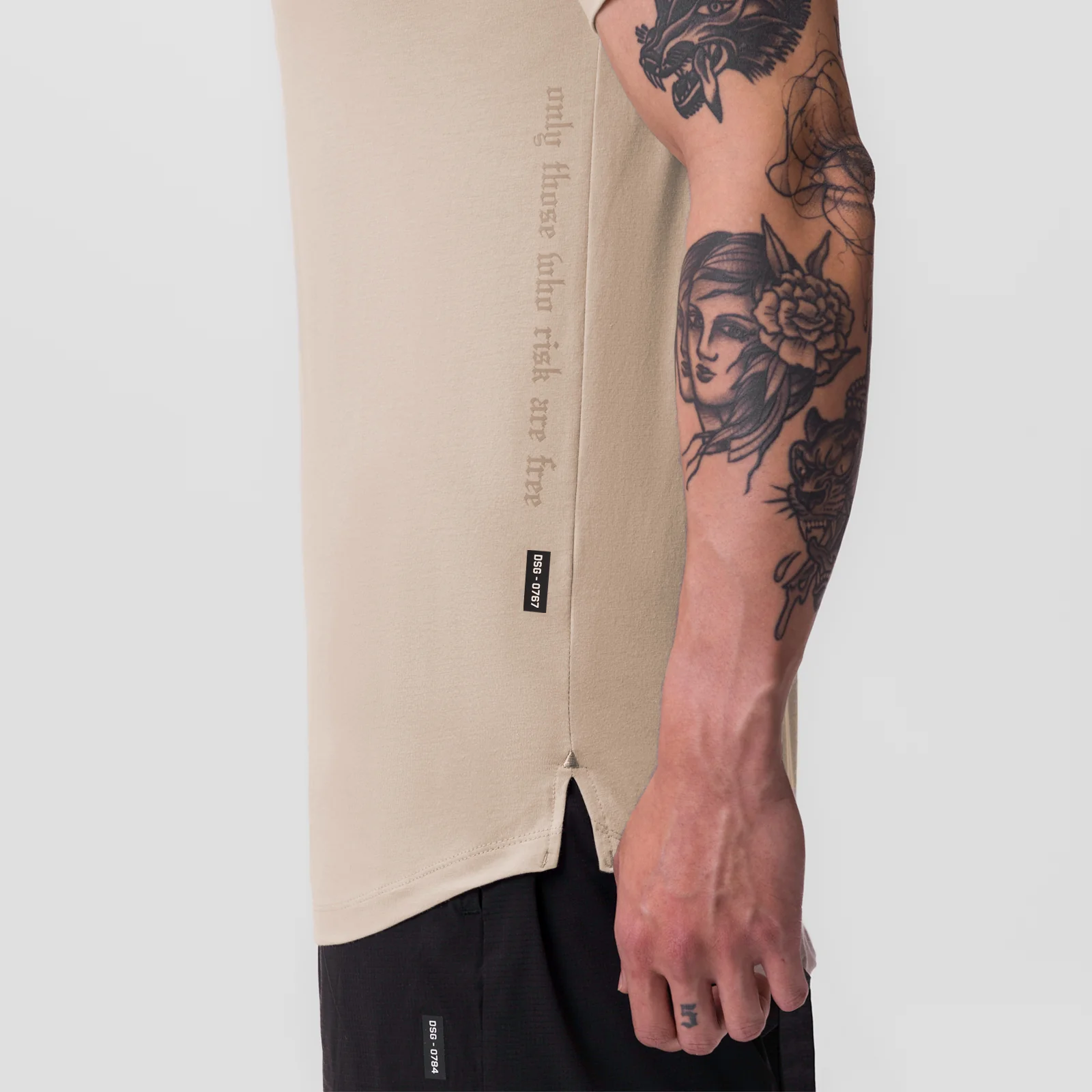 0767. Supima® Established Tee - Beige - Image 4