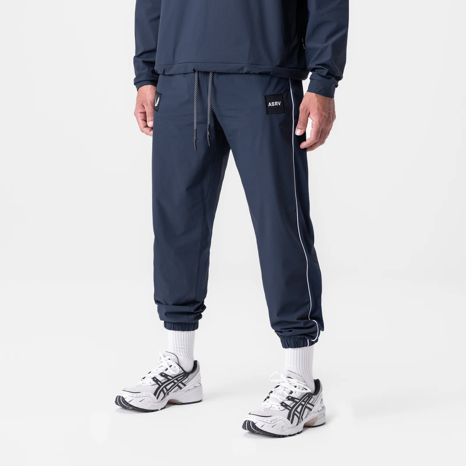 0796. Ripstop Oversized Track Pant - Navy "Patch" - Image 2