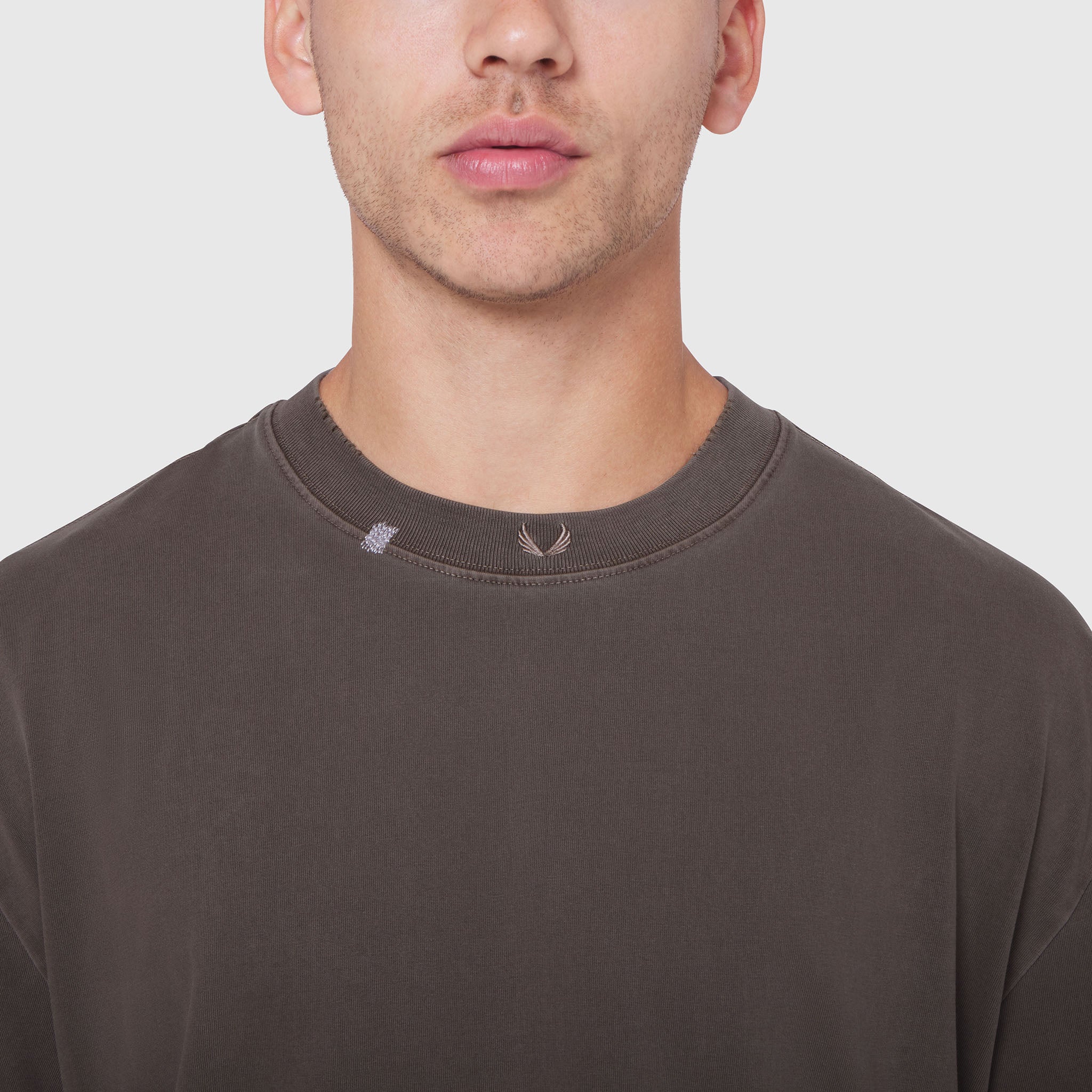 0797. Tech Essential™ Relaxed Tee - Faded Dark Earth - Image 3