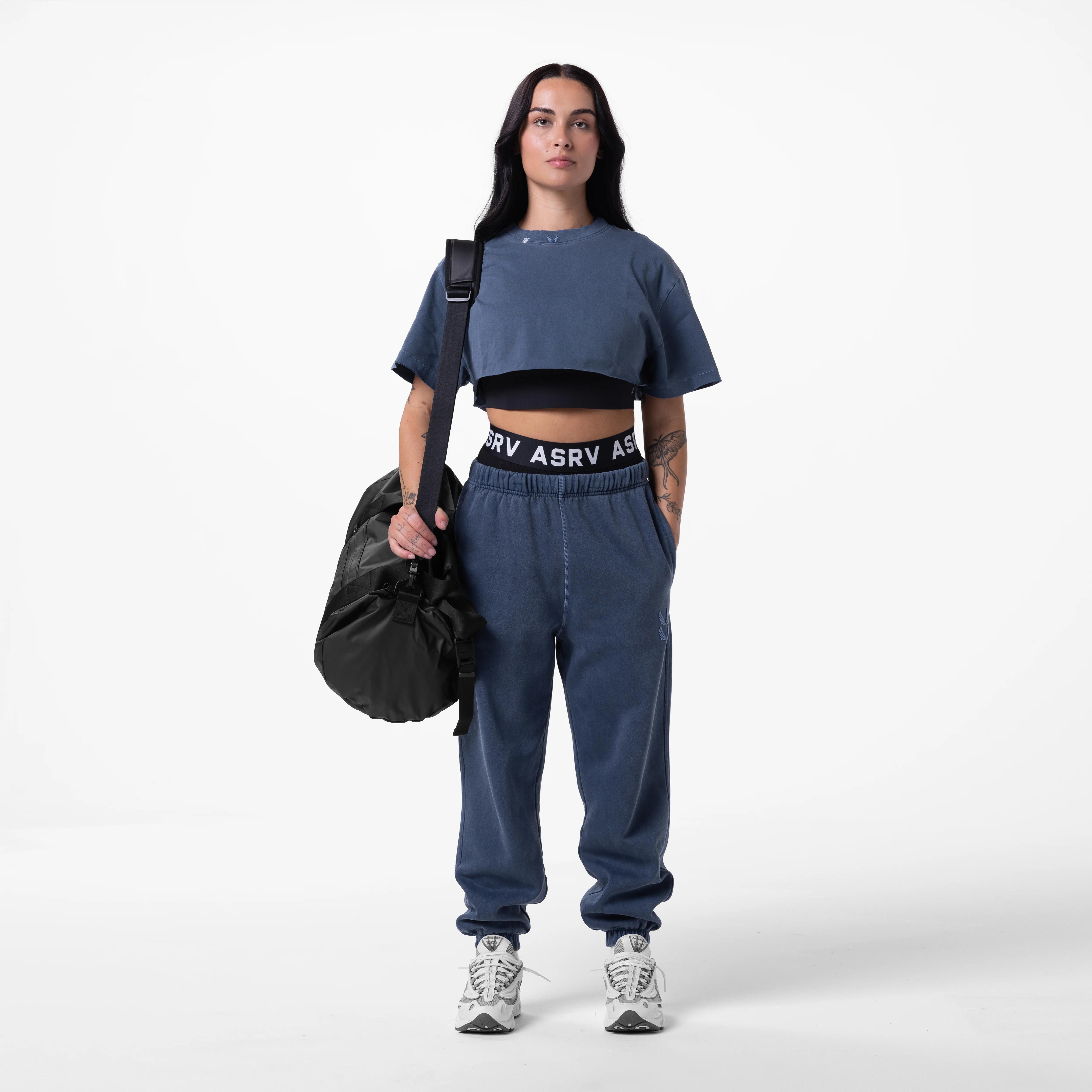 0797. Tech Essential™ Relaxed Tee - Faded Navy - Image 5