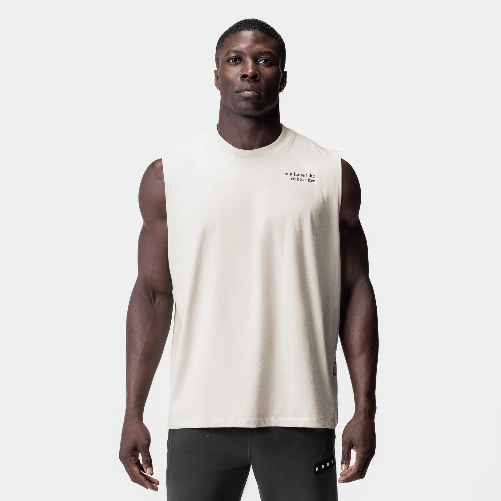 0807. Tech Essential™ Relaxed Cutoff - Stone "Brush Wings/ASRV" - Image 3