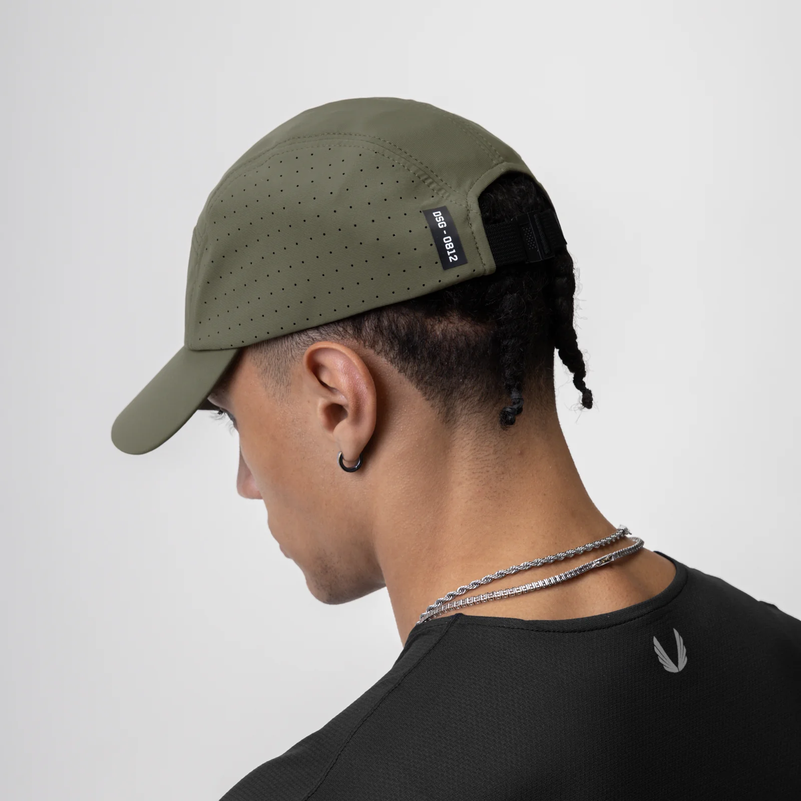 0812. Tetra-Lite® Lightweight Vented Hat - Olive - Image 3