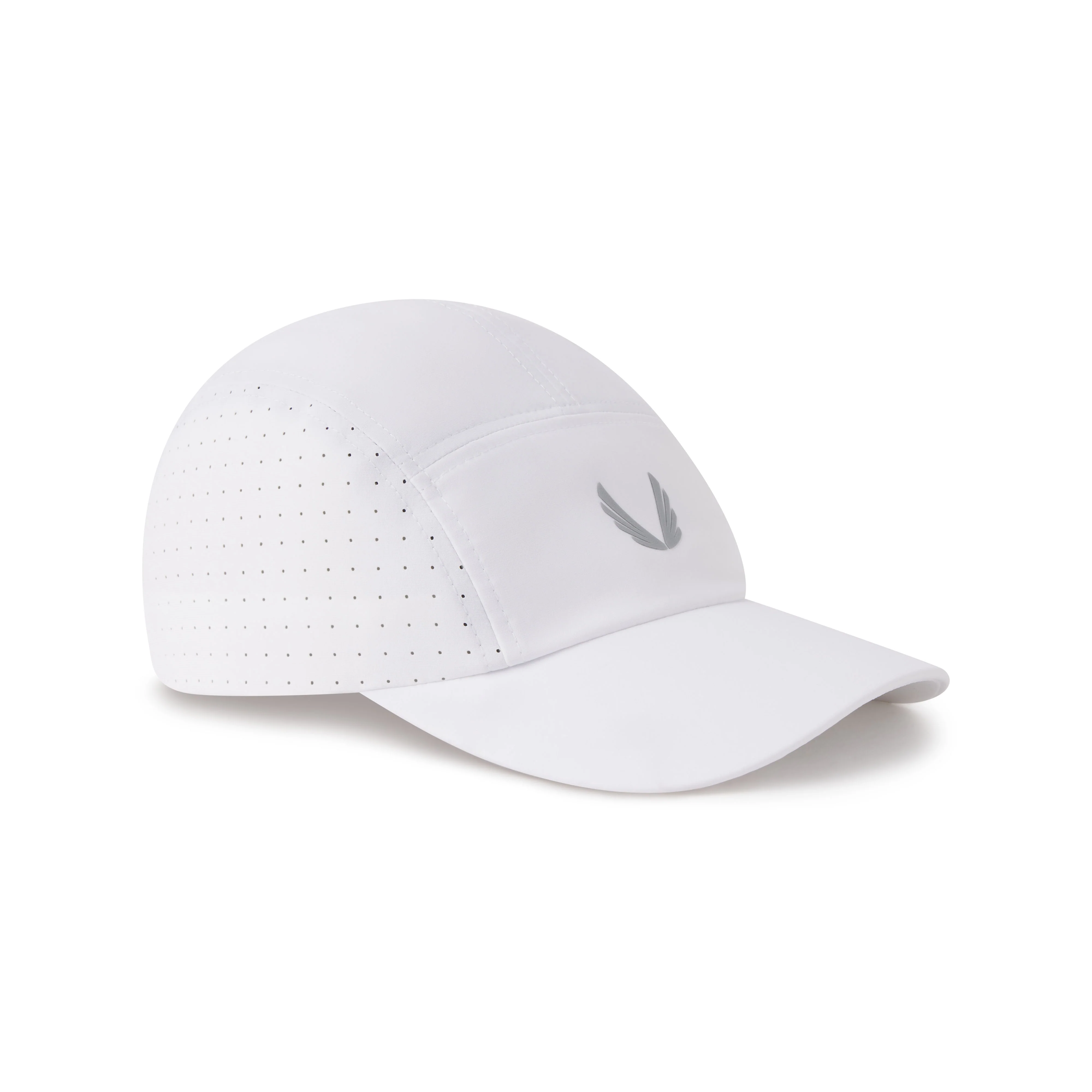 0813. Tetra-Lite® Vented Hat - White/Silver "Wings" - Image 2