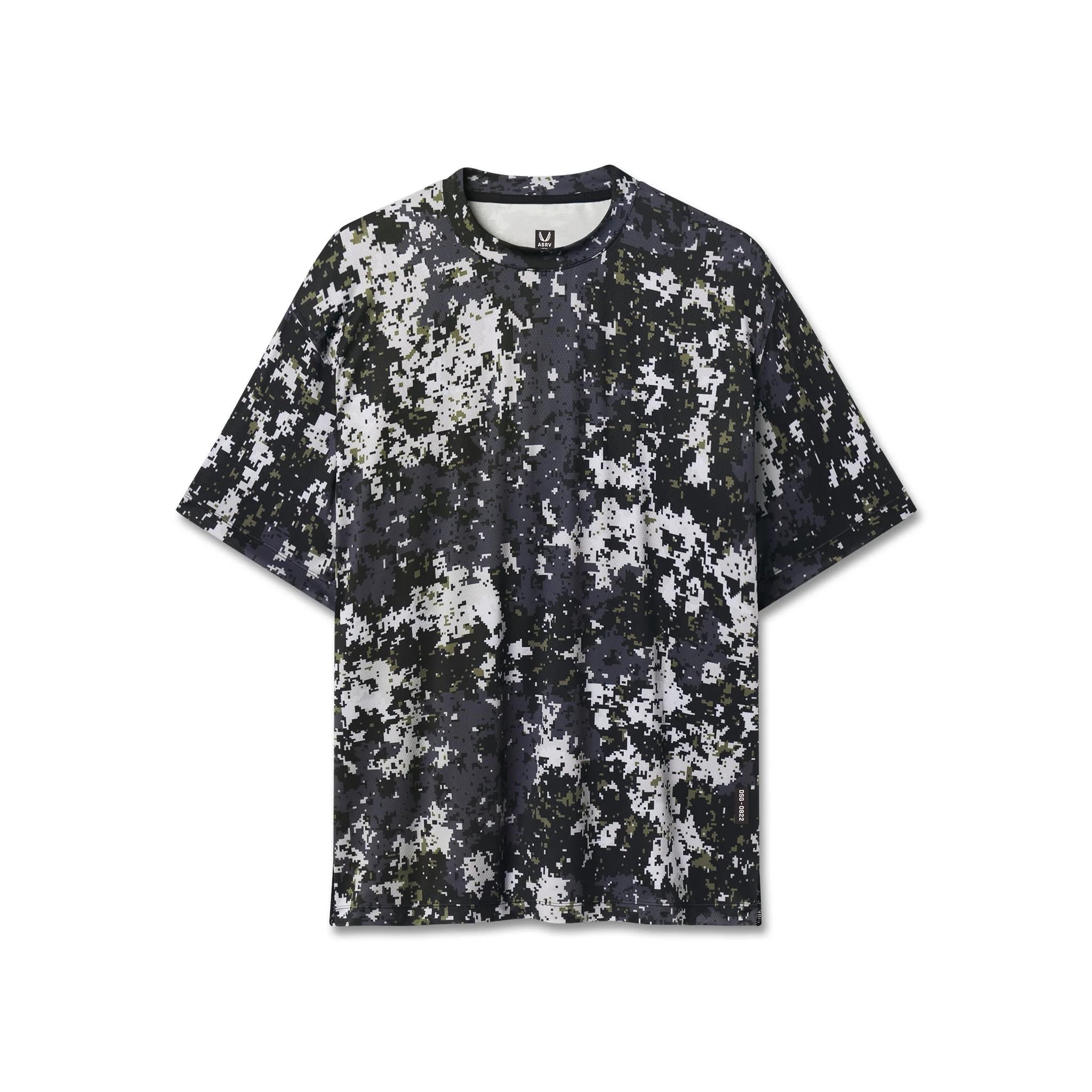 0822. AeroSilver® Oversized Tee - Pixel Camo