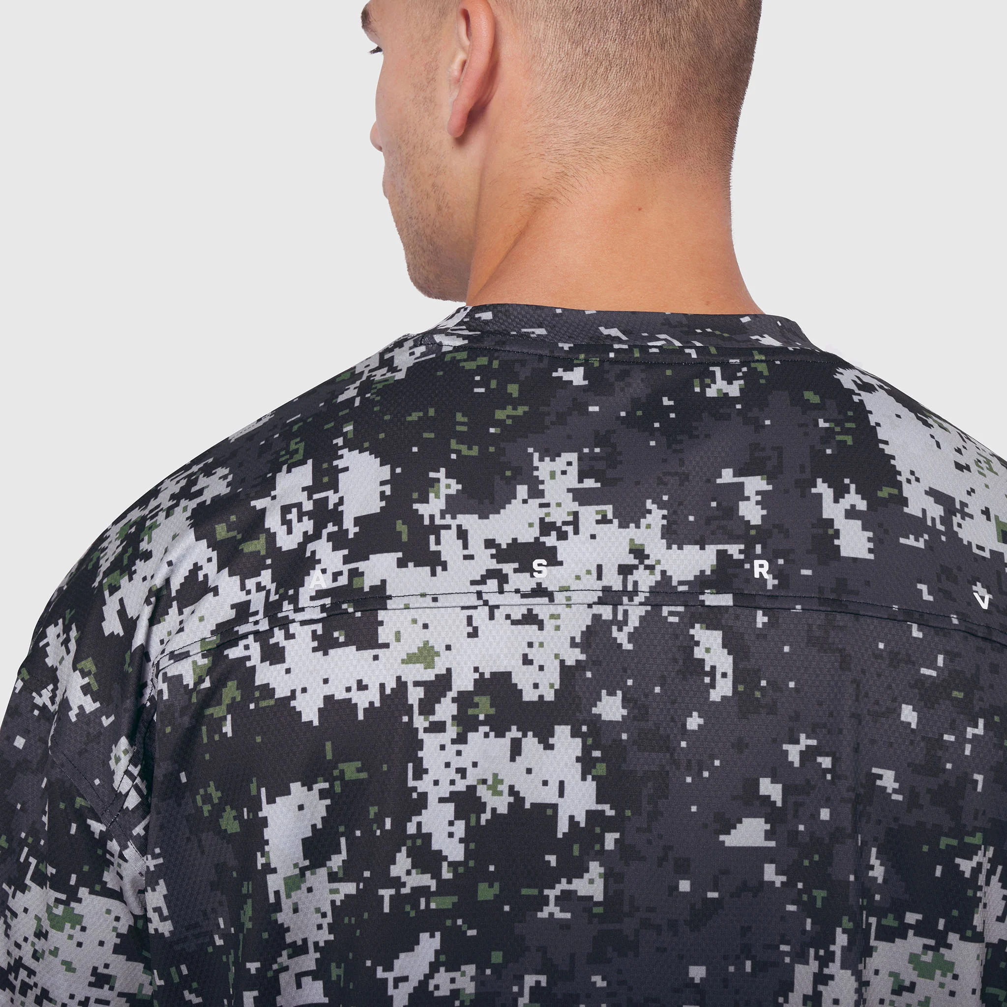 0822. AeroSilver® Oversized Tee - Pixel Camo - Image 5