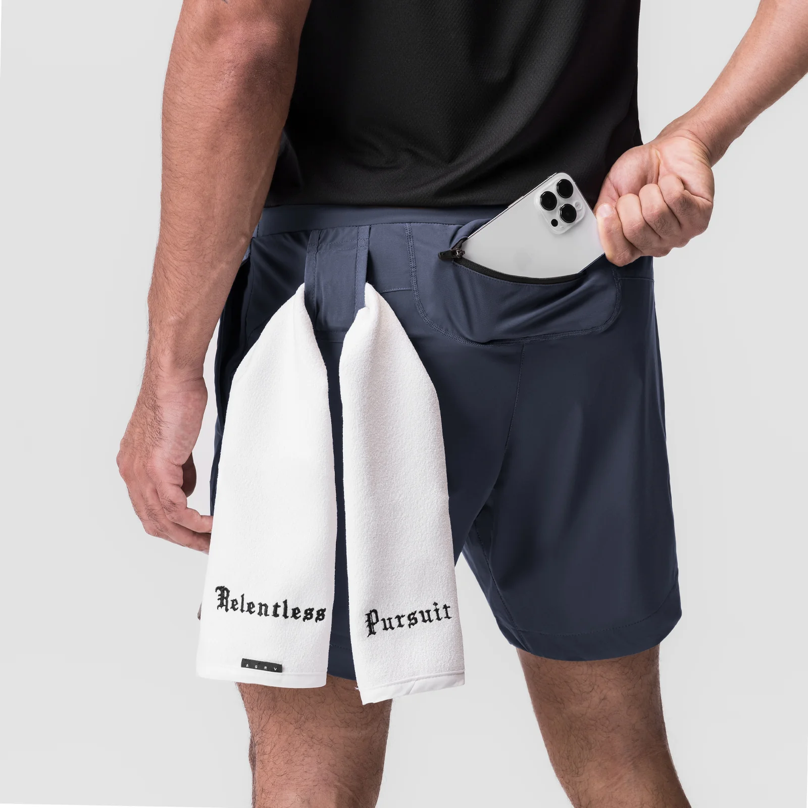 0823. Tetra-Lite® 7" Linerless Short - Navy "Bracket" - Image 5