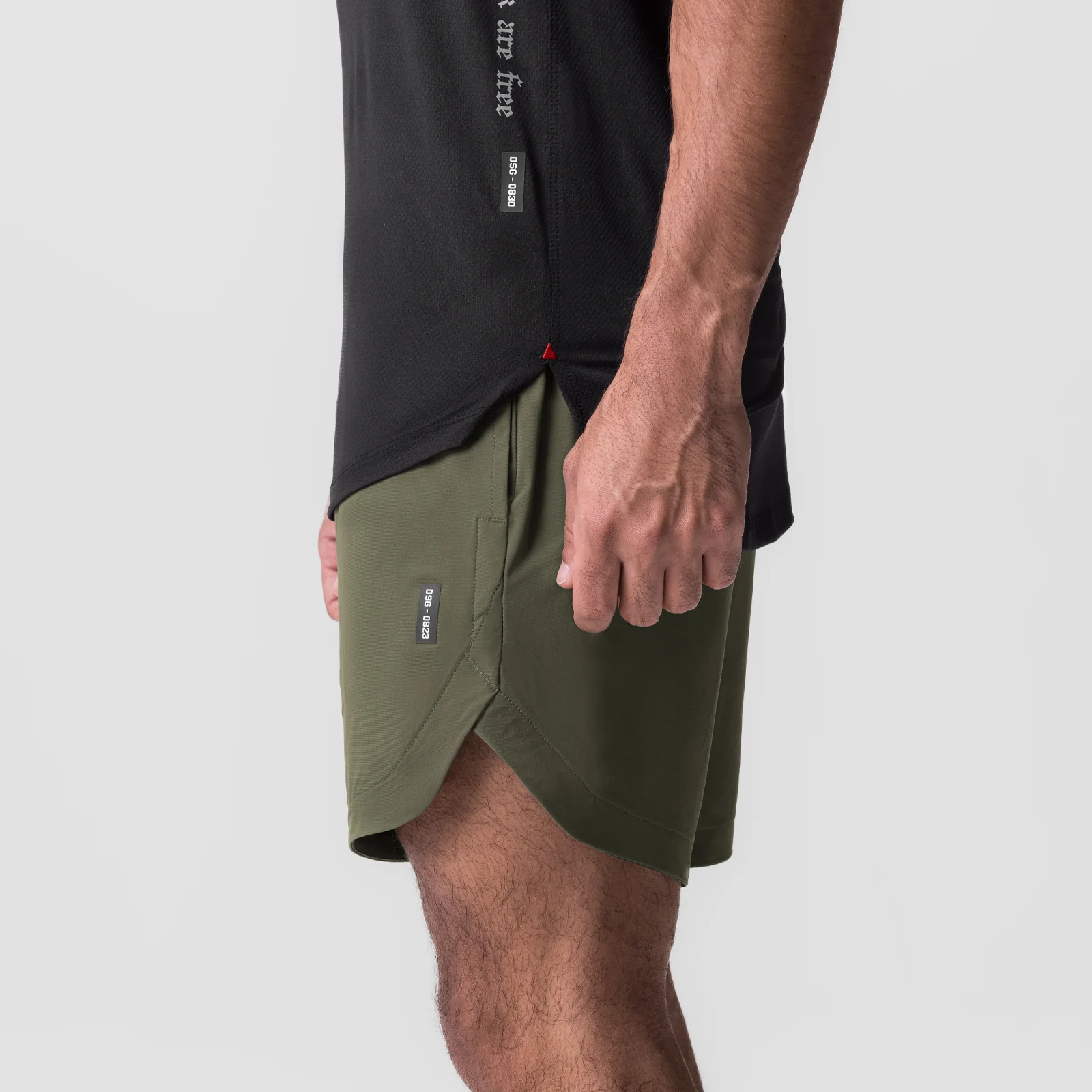 0823. Tetra-Lite® 7" Linerless Short - Olive "Wings" - Image 4