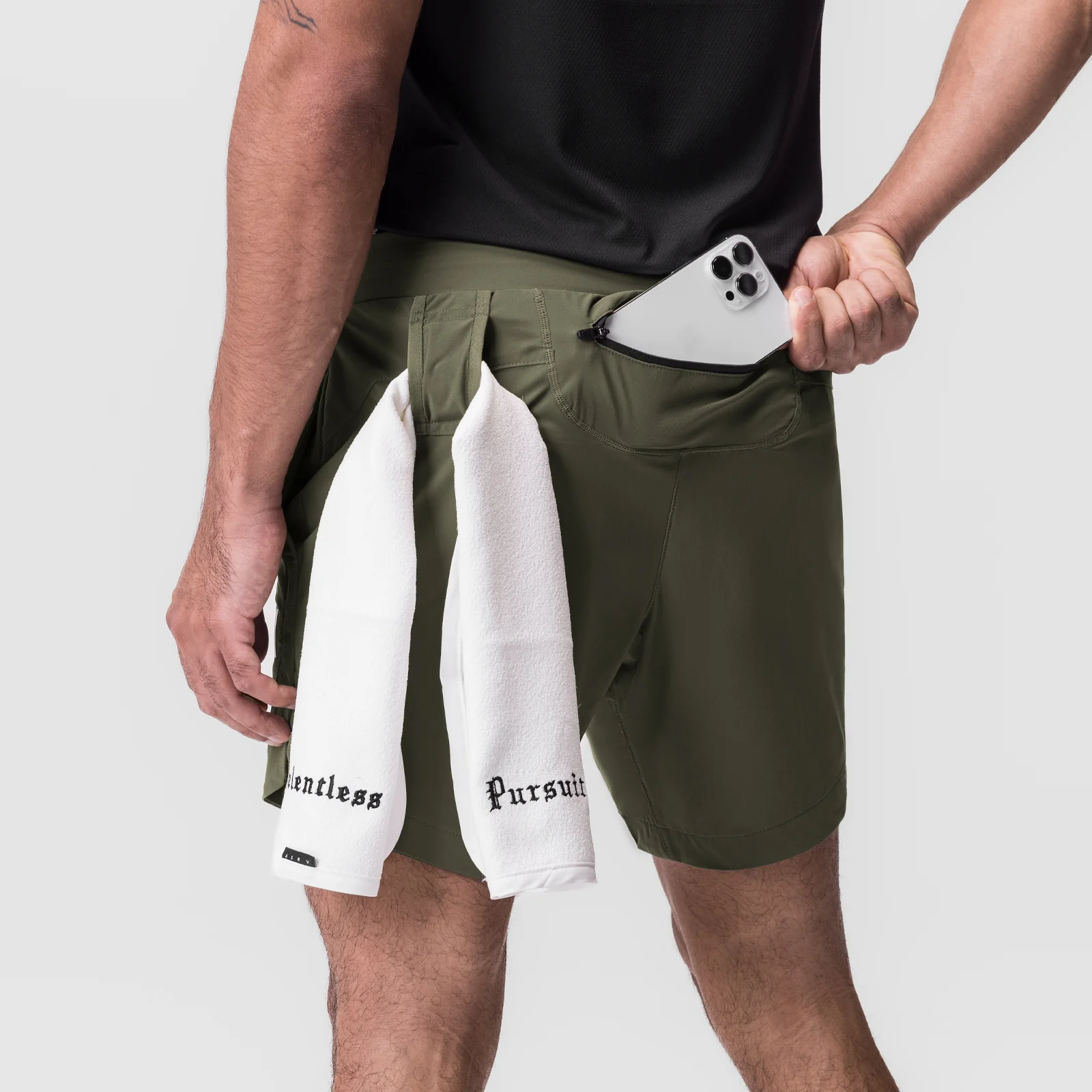 0823. Tetra-Lite® 7" Linerless Short - Olive "Wings" - Image 5