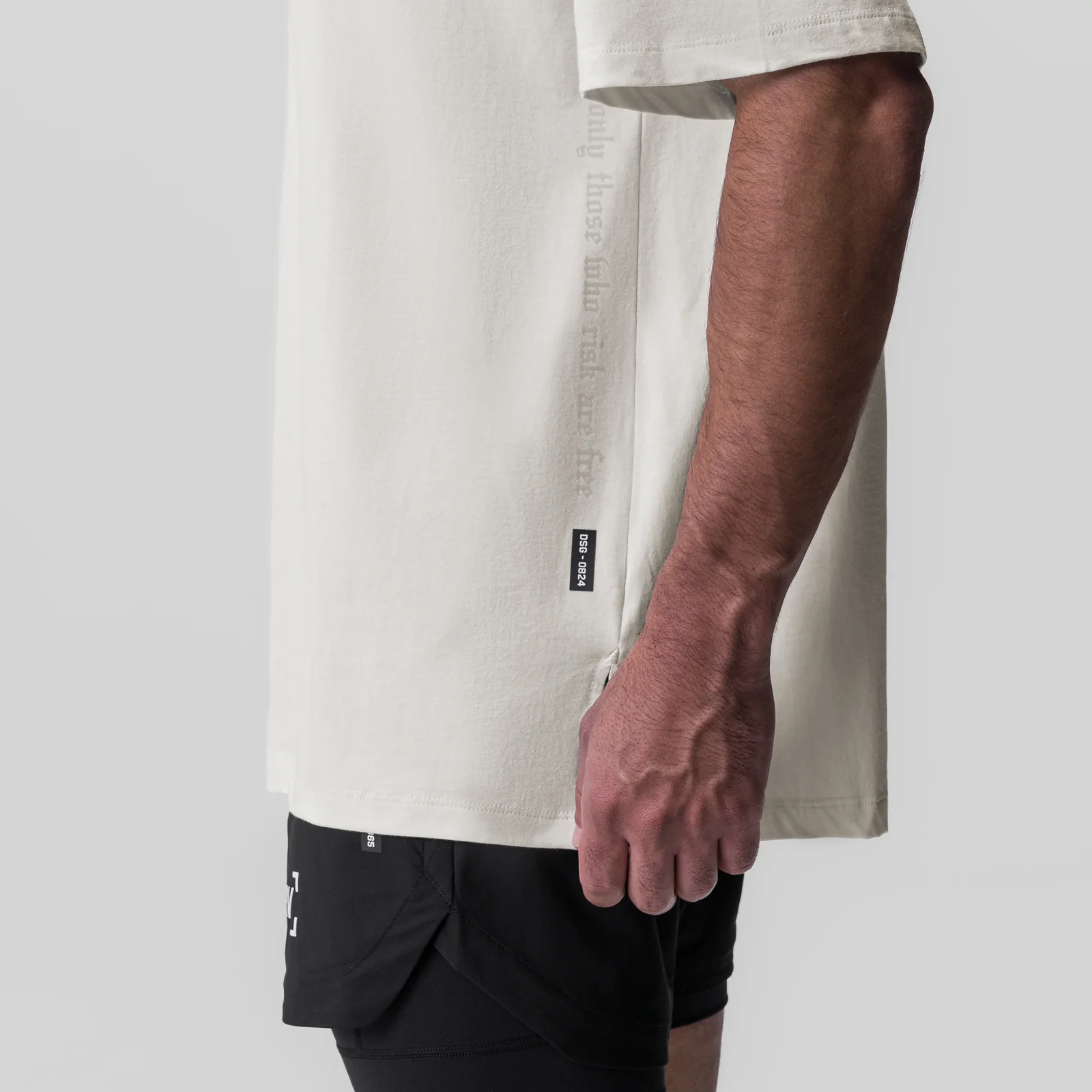 0824. Supima® Oversized Tee - Ivory Cream - Image 4