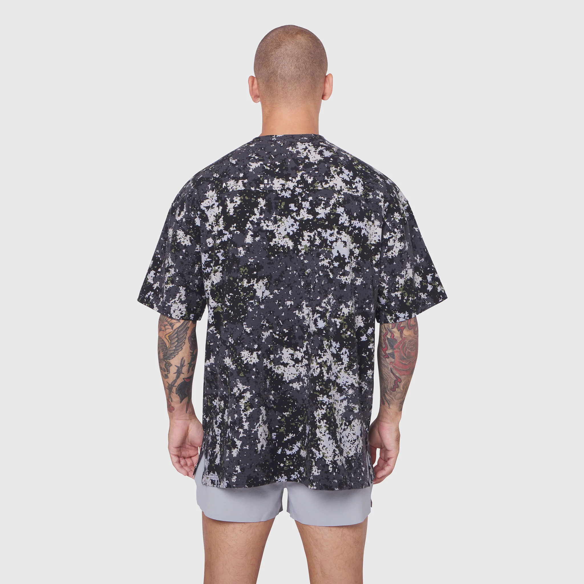 0824. Supima® Oversized Tee - Pixel Camo - Image 3