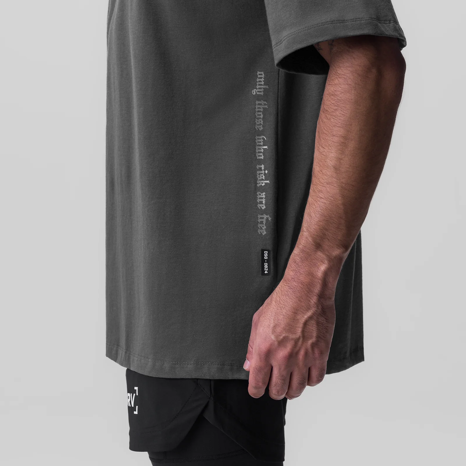 0824. Supima® Oversized Tee - Raven - Image 4
