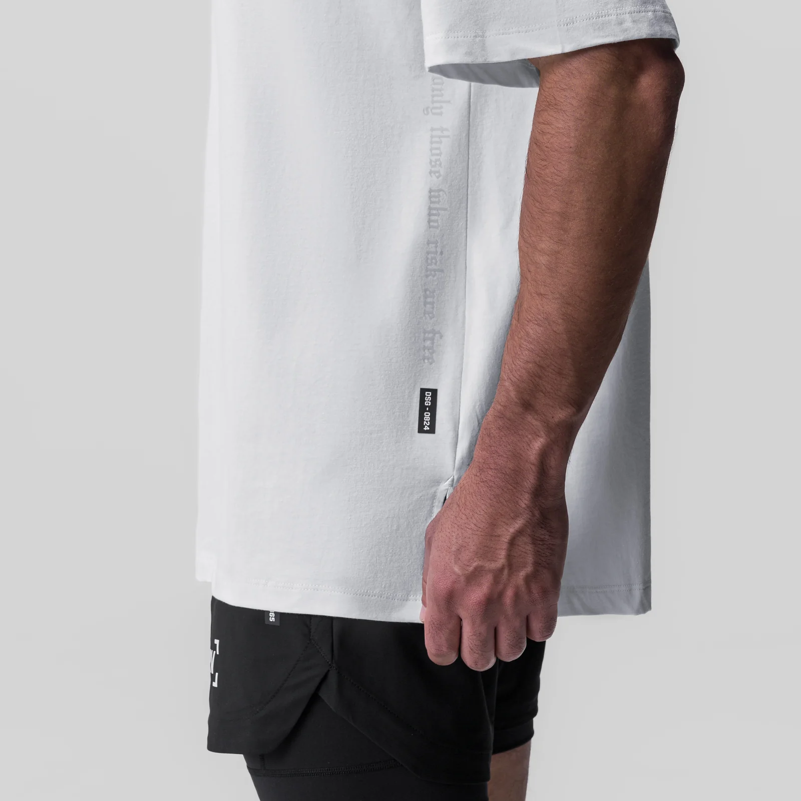 0824. Supima® Oversized Tee - White - Image 4