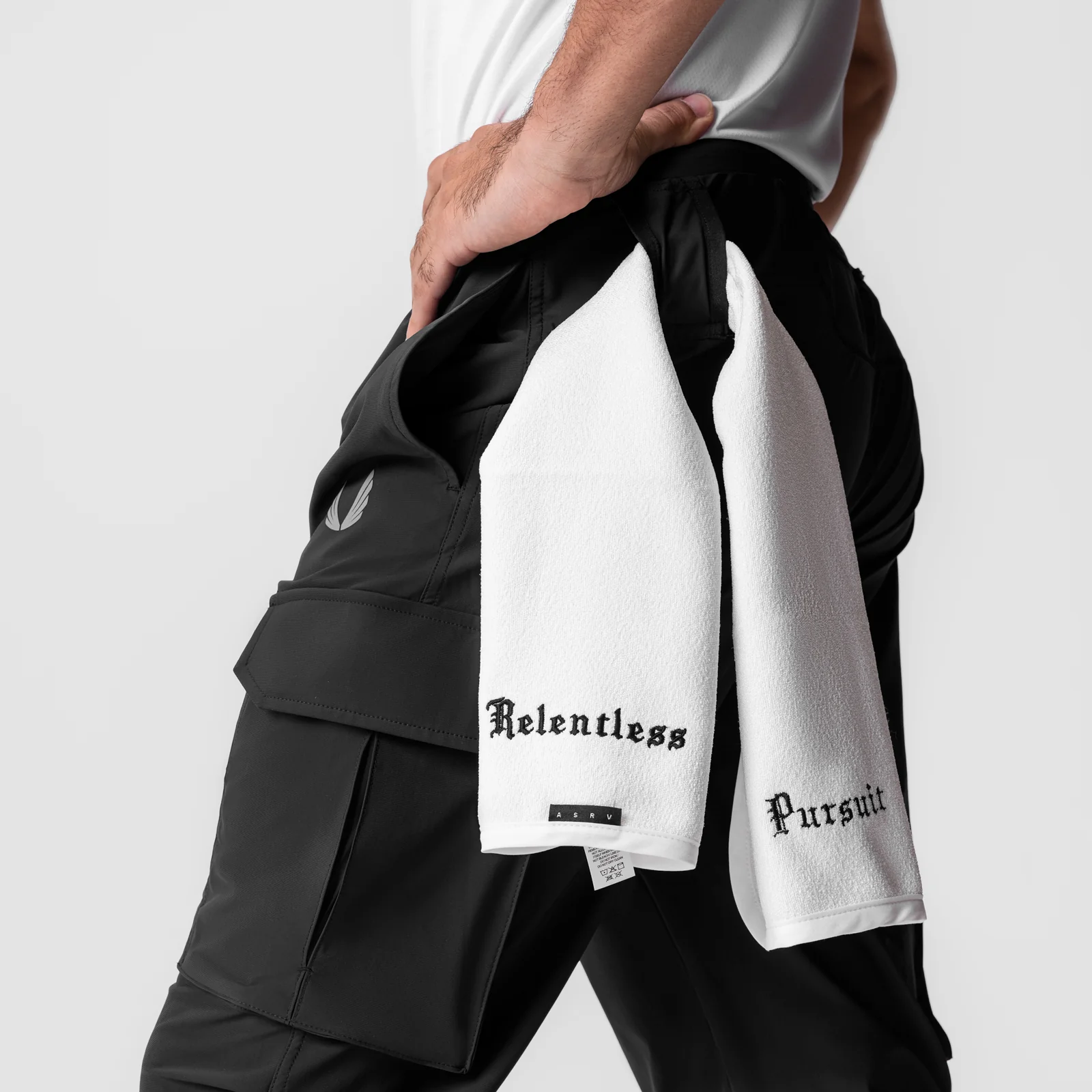 0825. Tetra-Lite® Cargo High Rib Jogger - Black "Reflective" - Image 5