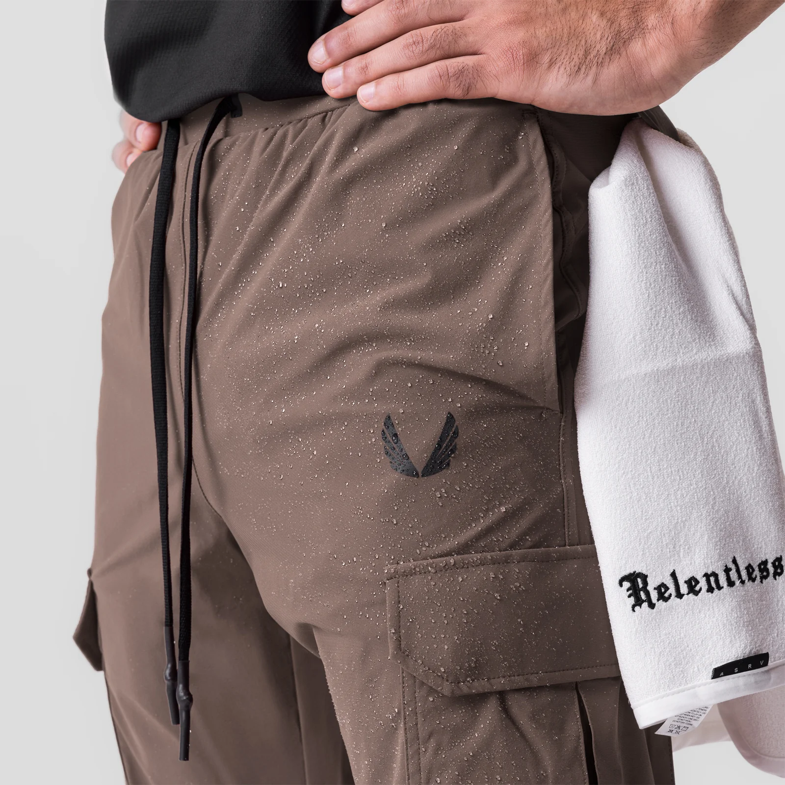 0825. Tetra-Lite® Cargo High Rib Jogger - Deep Taupe - Image 7