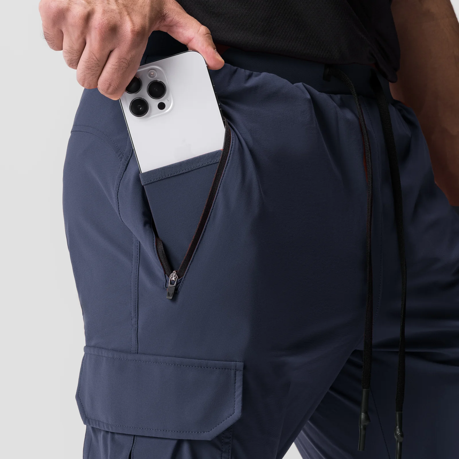 0825. Tetra-Lite® Cargo High Rib Jogger - Navy - Image 6