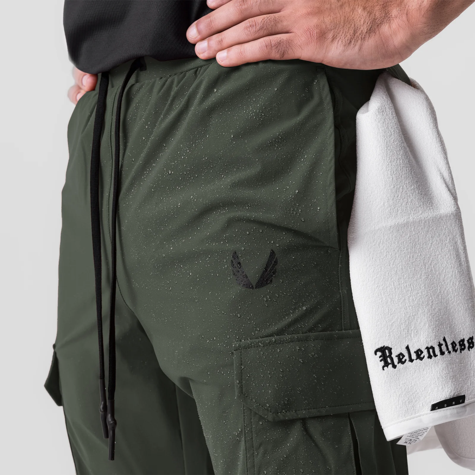 0825. Tetra-Lite® Cargo High Rib Jogger - Olive - Image 6