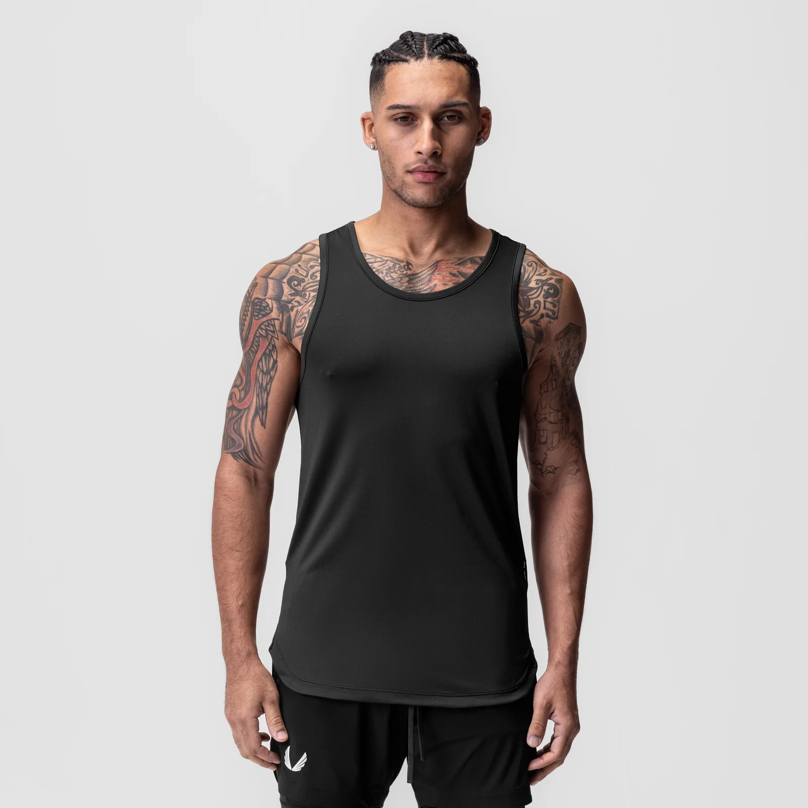0830. AeroSilver® Tank Top - Black - Image 2