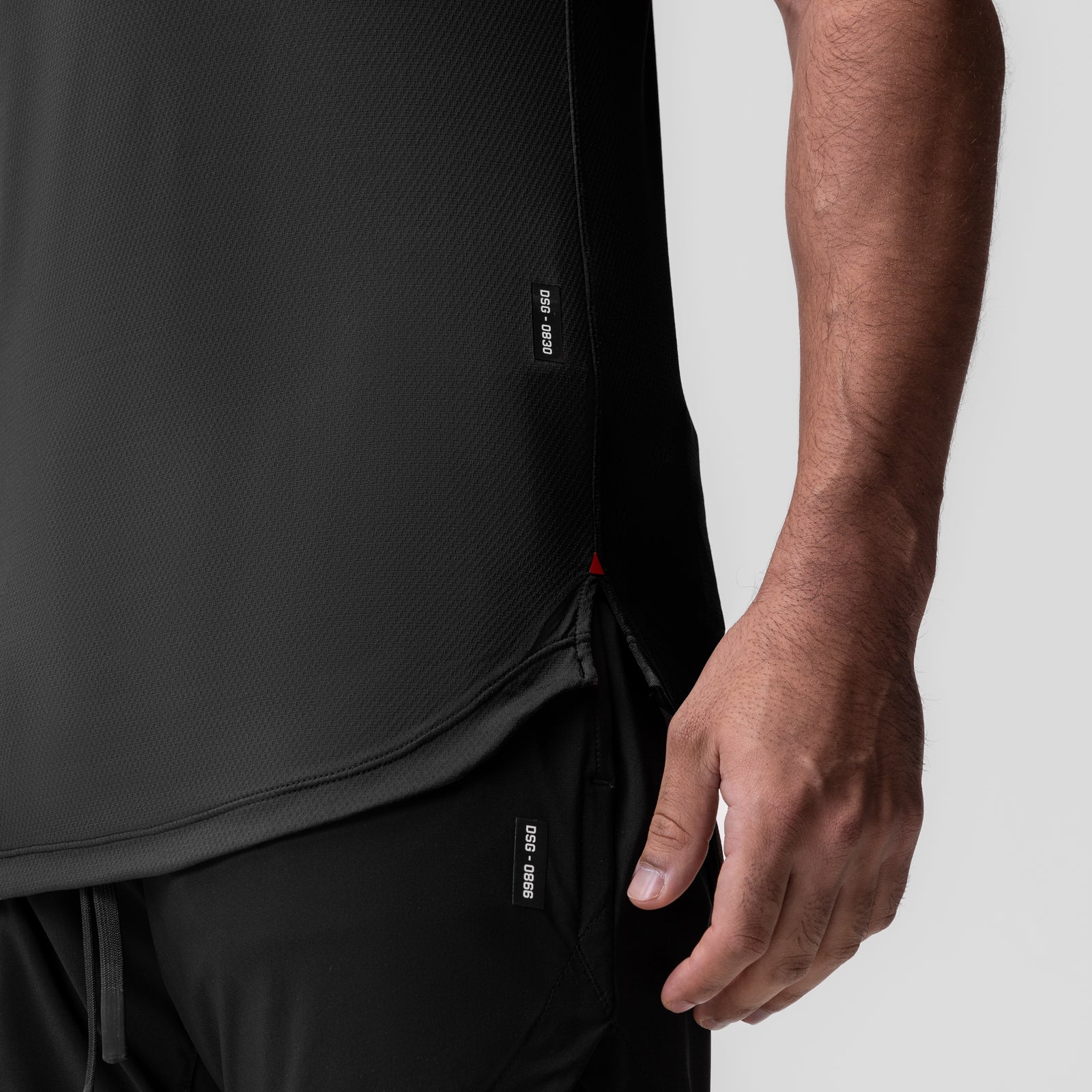 0830. AeroSilver® Tank Top - Black "RP" - Image 5