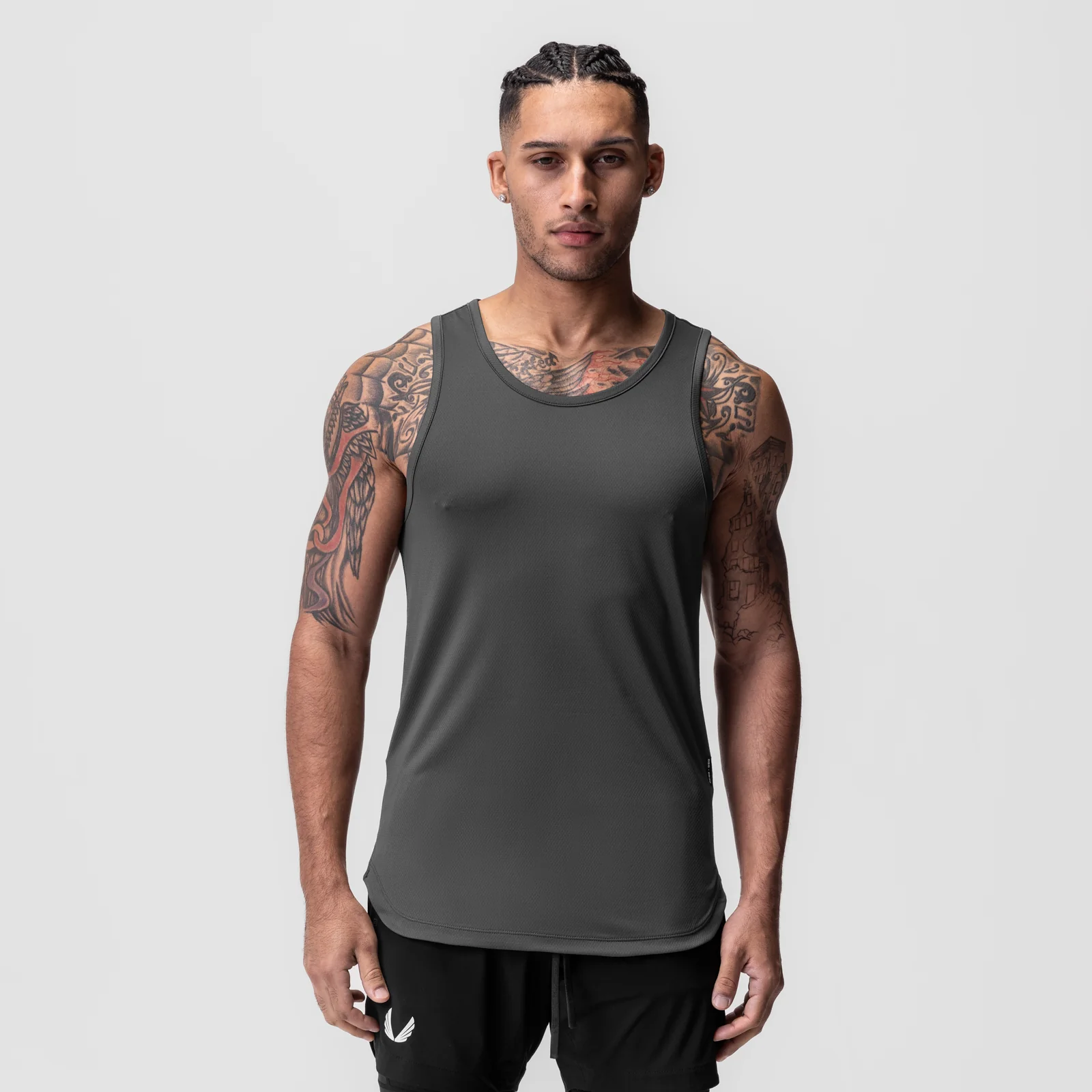 0830. AeroSilver® Tank Top - Space Grey - Image 2