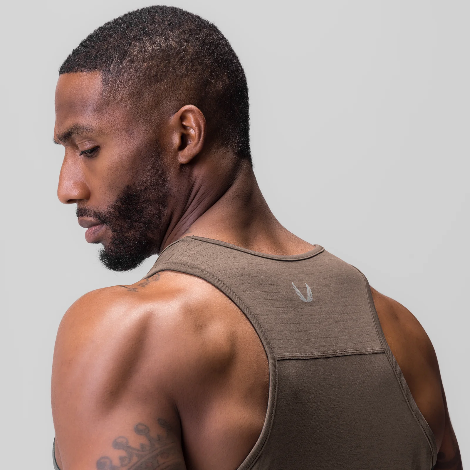 0834. 3D-Lite® 2.0 Training Singlet - Deep Taupe "OTWR" - Image 3