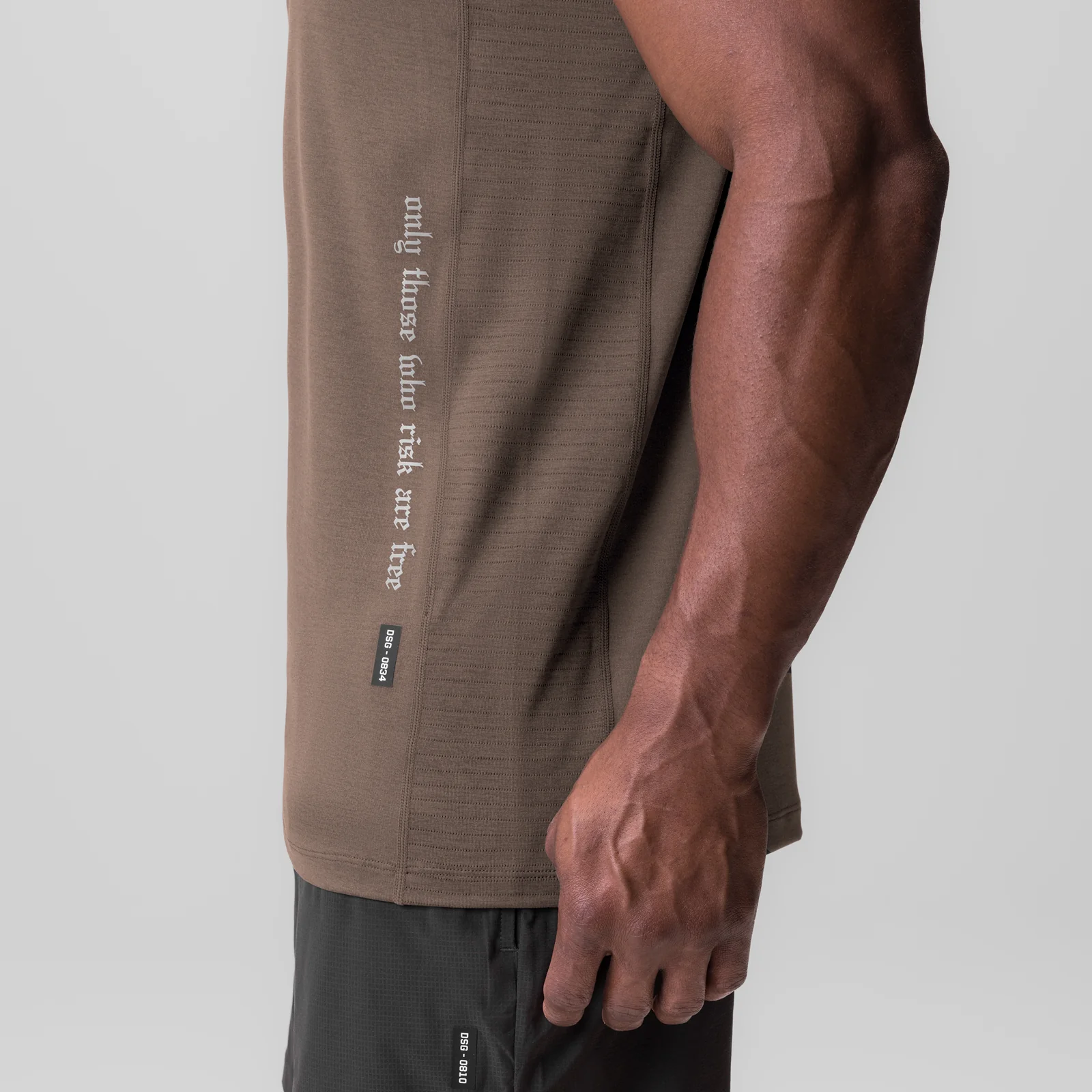0834. 3D-Lite® 2.0 Training Singlet - Deep Taupe "OTWR" - Image 4