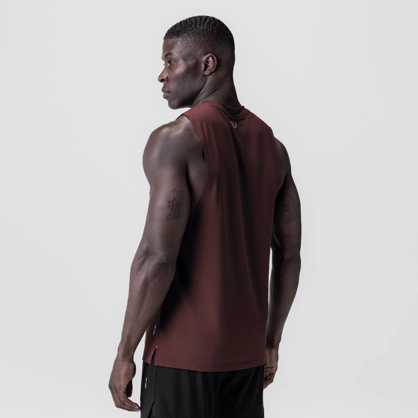 0837. 3D-Lite® 2.0 Lycra® Muscle Tank - Crimson "RP" - Image 3