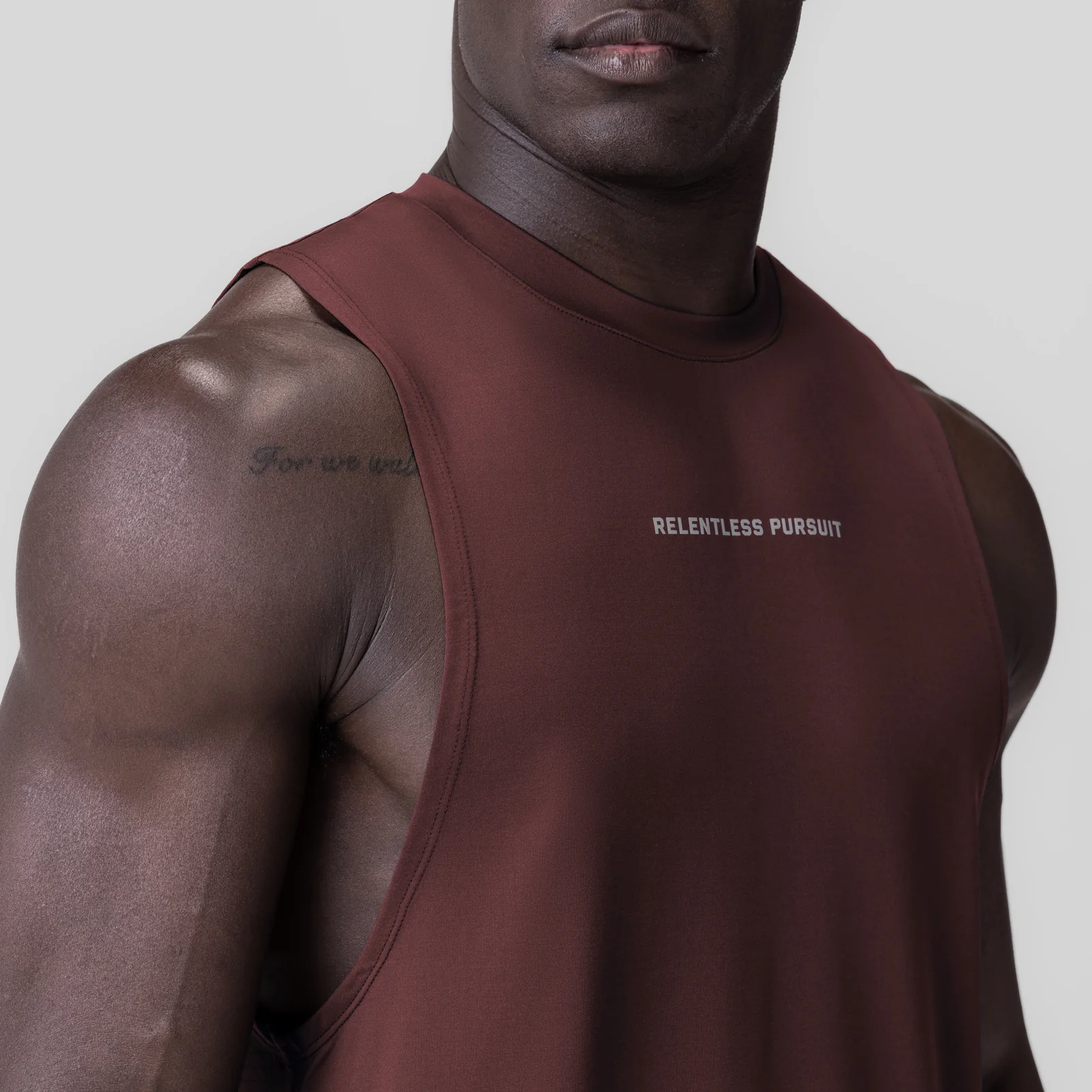 0837. 3D-Lite® 2.0 Lycra® Muscle Tank - Crimson "RP" - Image 4