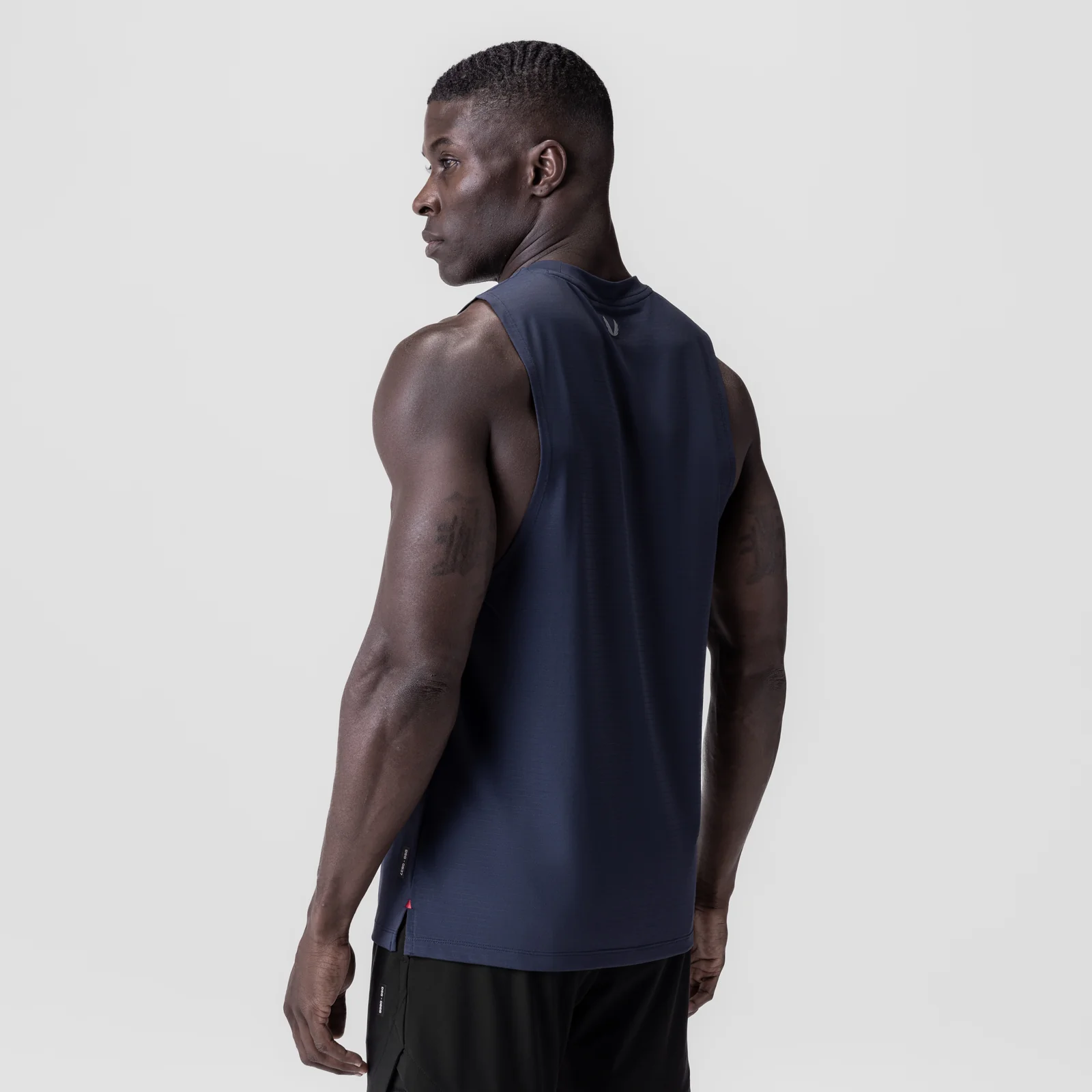 0837. 3D-Lite® 2.0 Lycra® Muscle Tank - Navy "RP" - Image 3