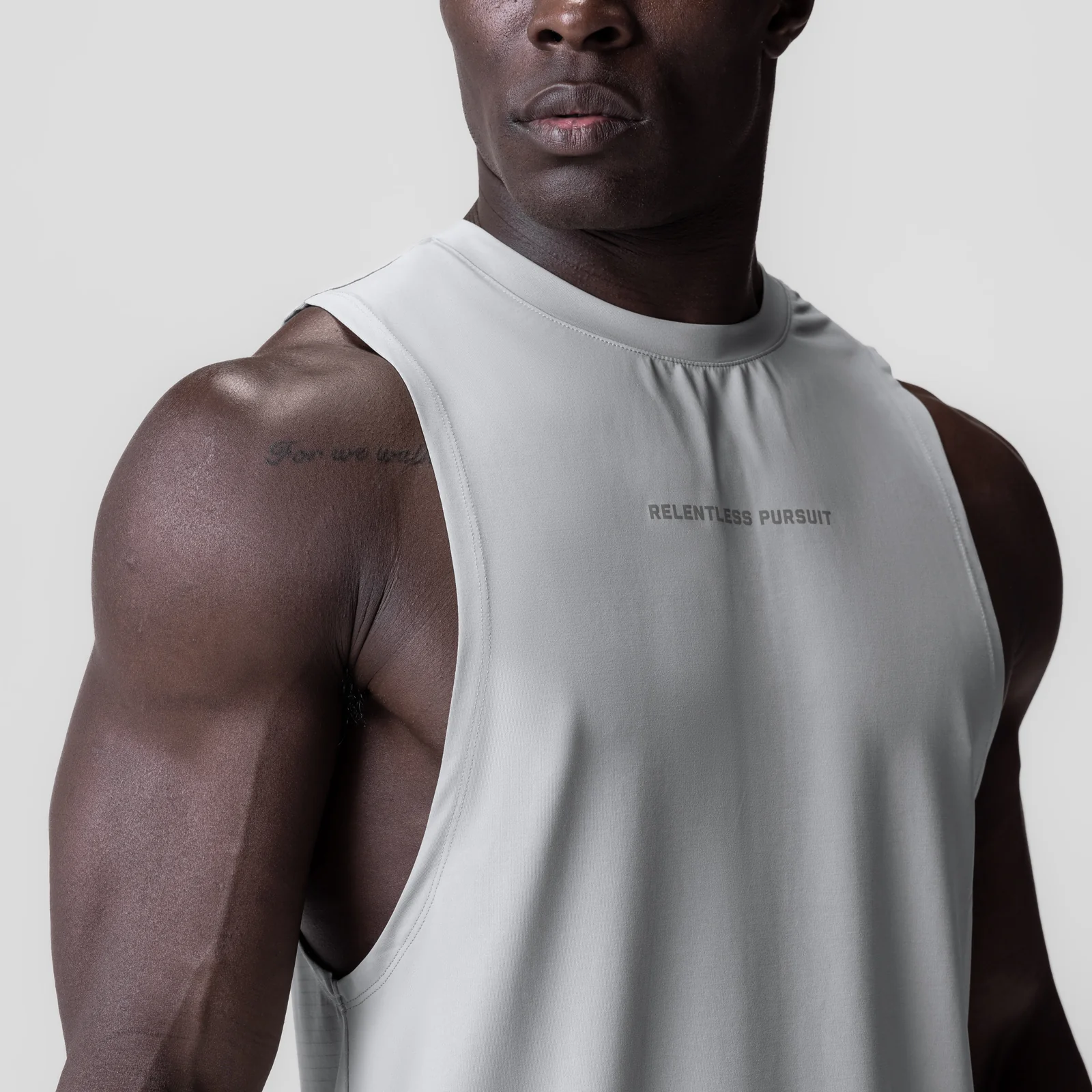 0837. 3D-Lite® 2.0 Lycra® Muscle Tank - Slate Grey "RP" - Image 4