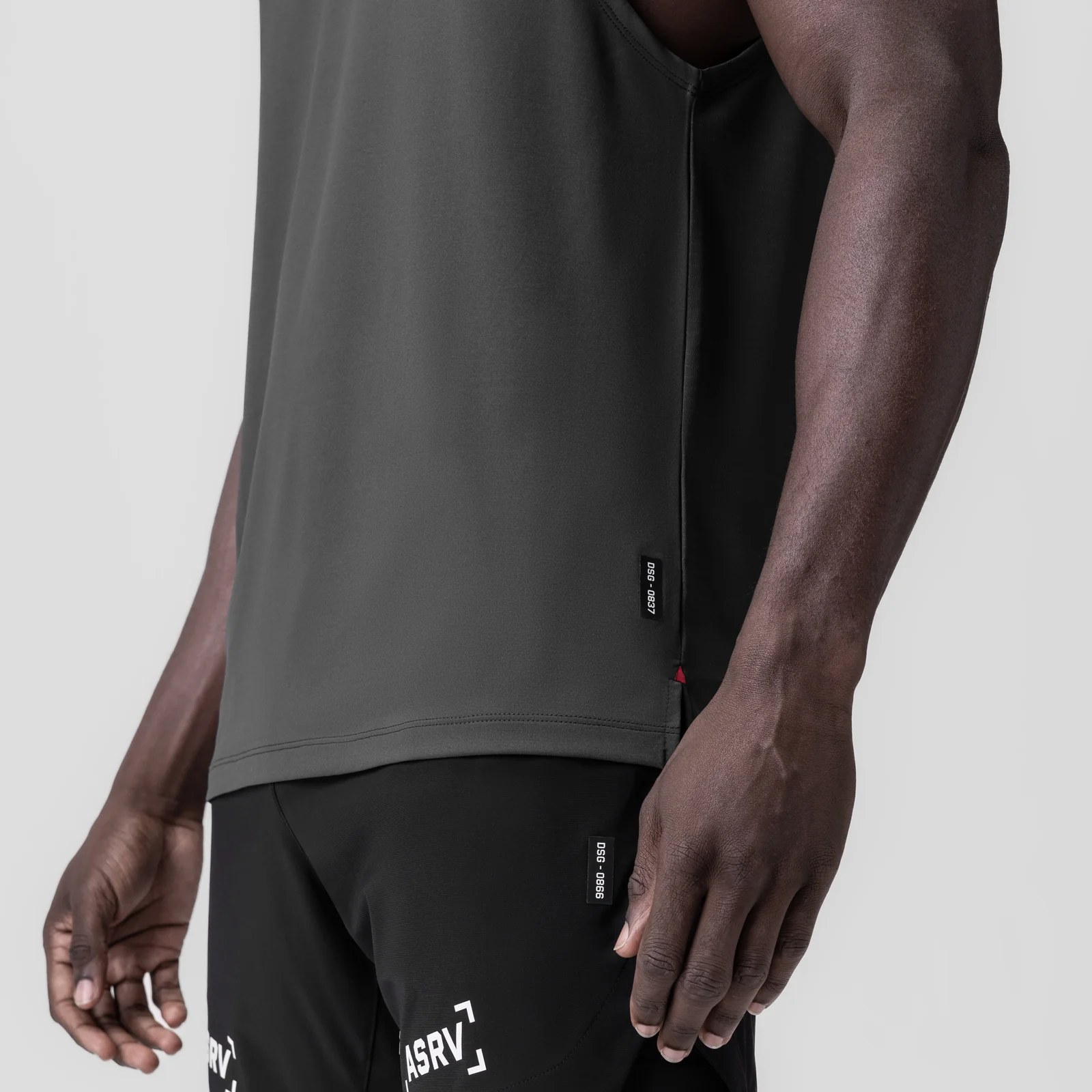 0837. 3D-Lite® 2.0 Lycra® Muscle Tank - Space Grey "RP" - Image 6
