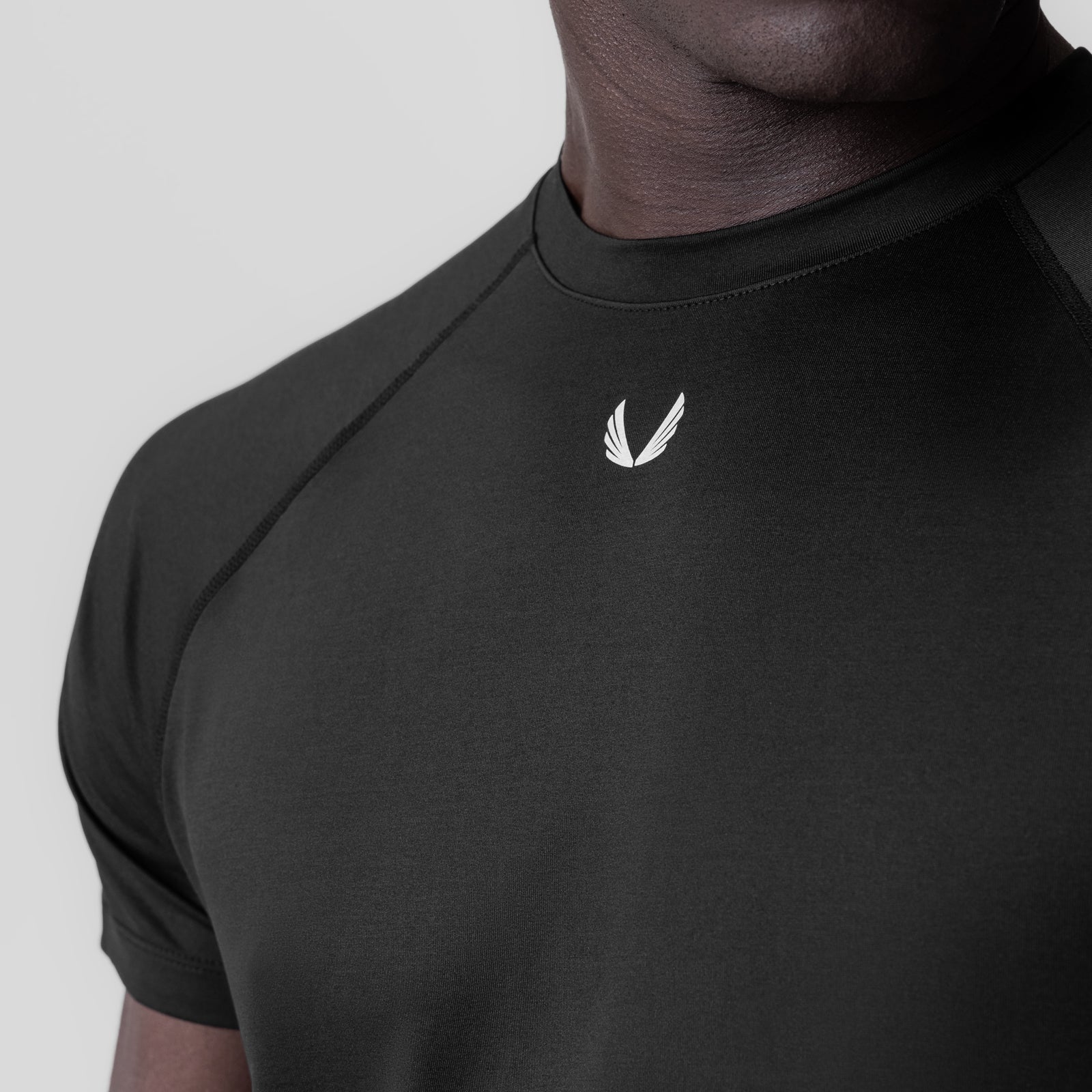 0839. 3D-Lite® 2.0 Lycra® Fitted Tee - Black "OTWR Block" - Image 4