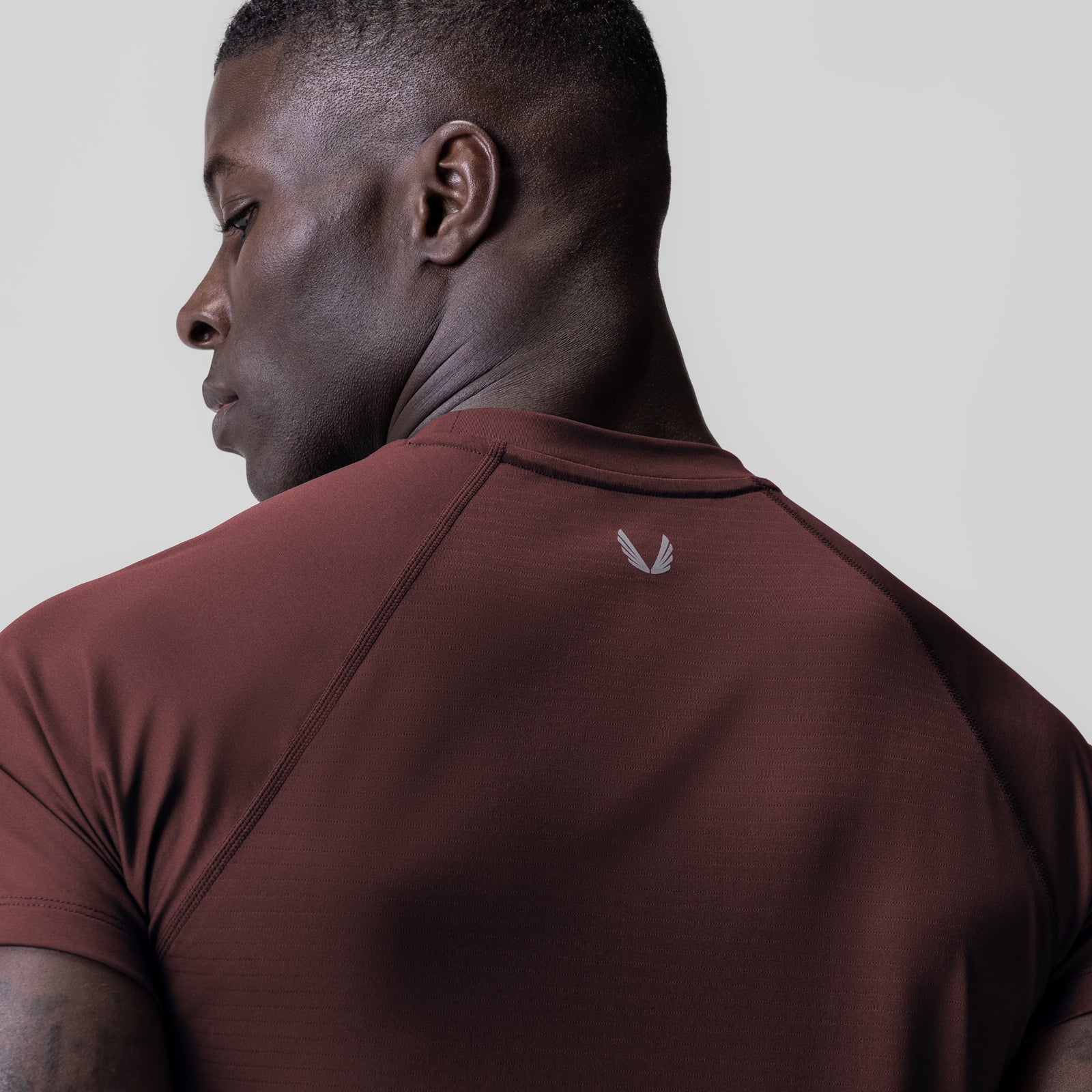 0839. 3D-Lite® 2.0 Lycra® Fitted Tee - Crimson "OTWR" - Image 4
