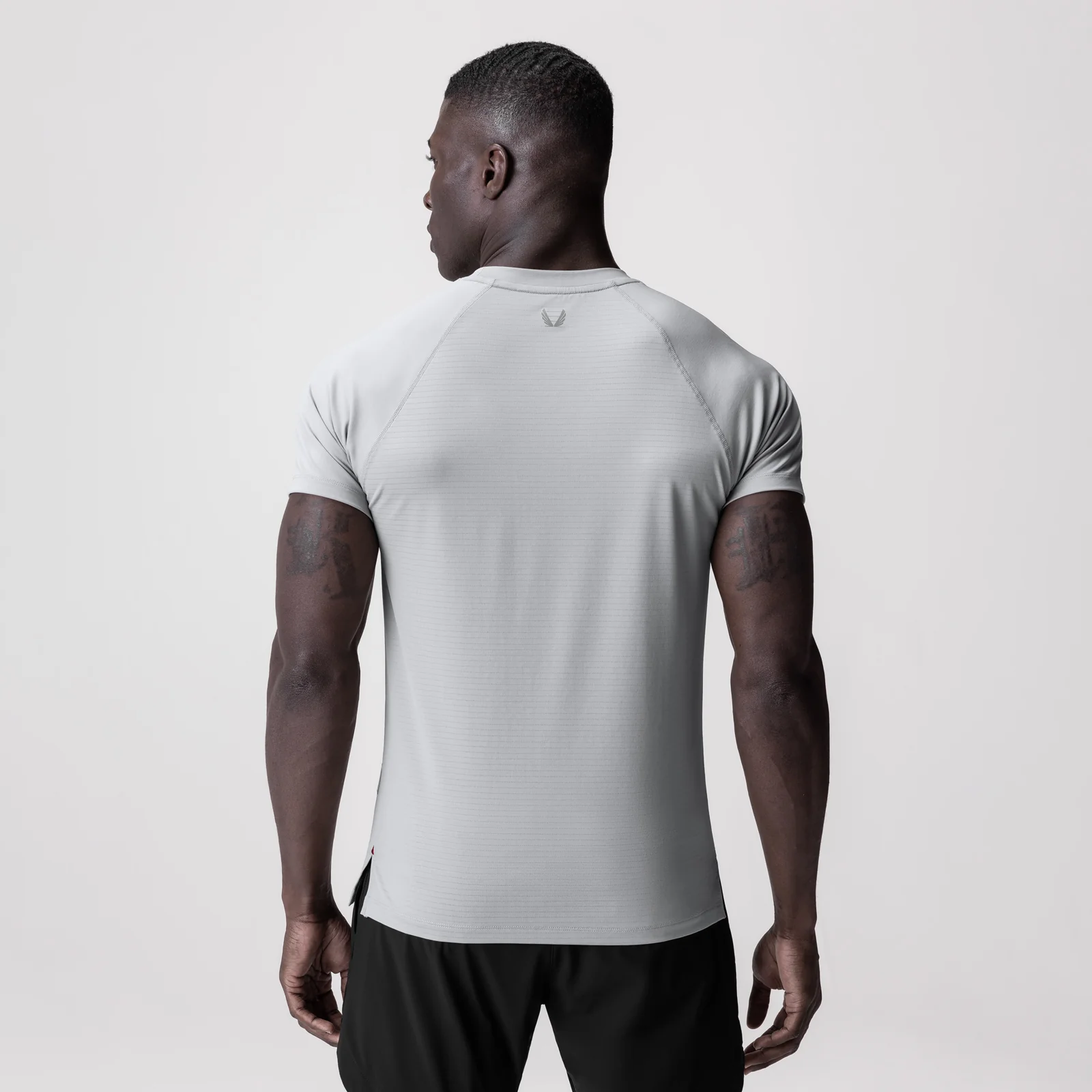 0839. 3D-Lite® 2.0 Lycra® Fitted Tee - Slate Grey "OTWR" - Image 3