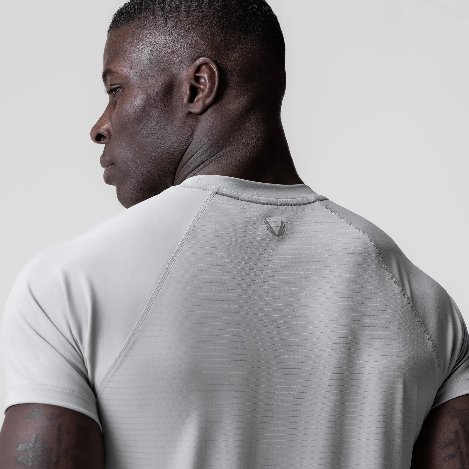 0839. 3D-Lite® 2.0 Lycra® Fitted Tee - Slate Grey "OTWR" - Image 4
