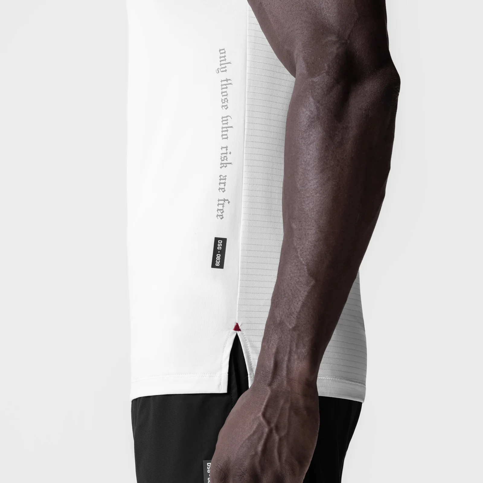 0839. 3D-Lite® 2.0 Lycra® Fitted Tee - White "OTWR" - Image 3