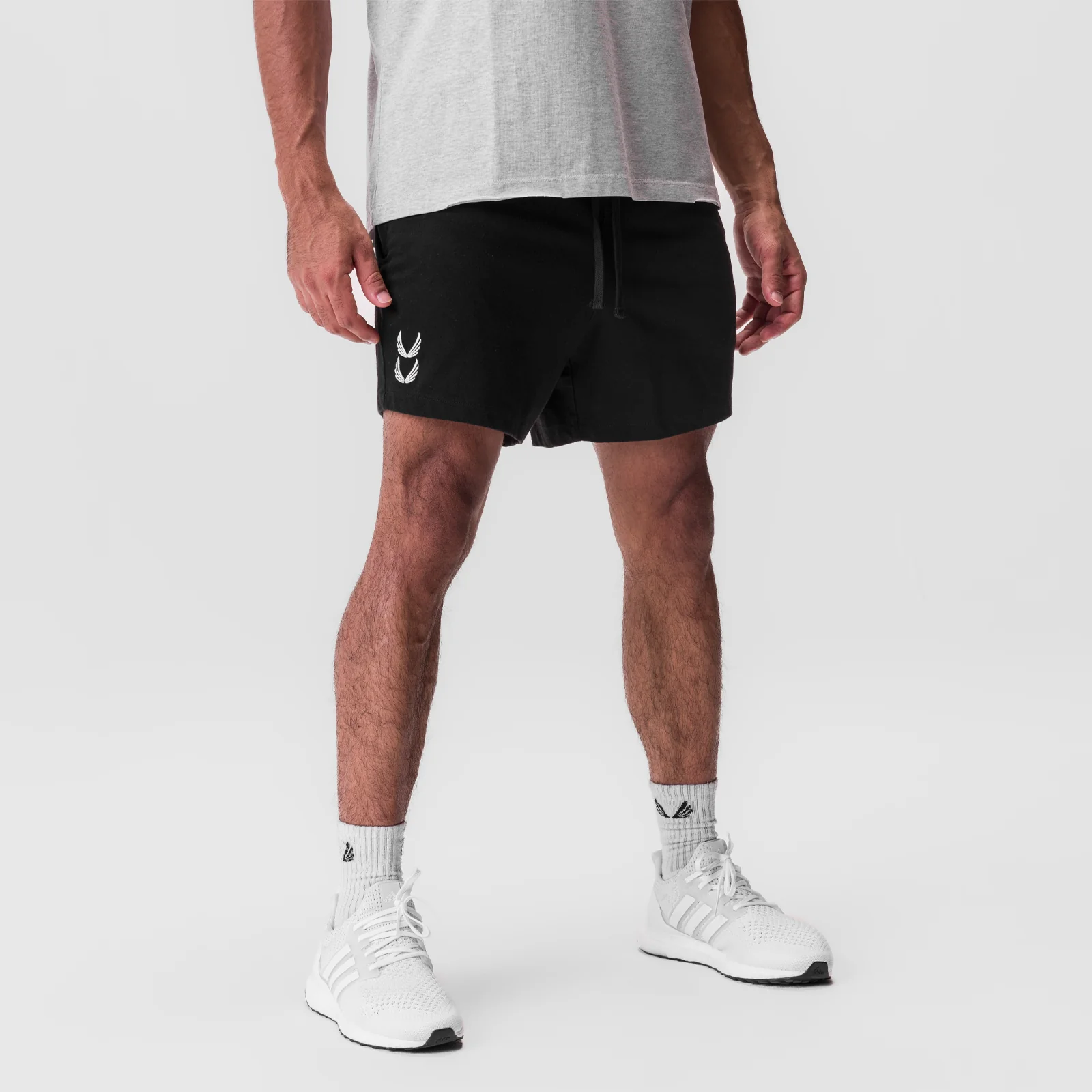 0849. Tech Essential™ Sweat Short - Black - Image 2