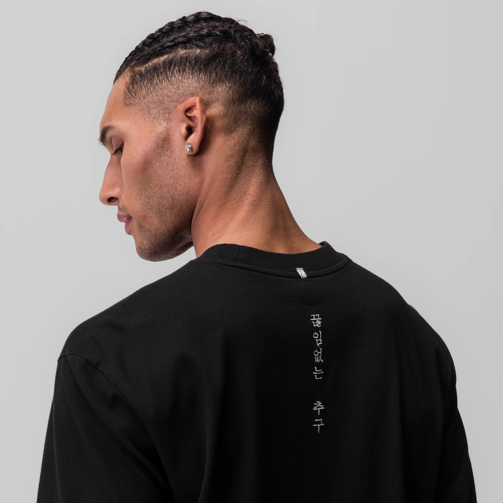 0851. Tech Essential™ Relaxed Long Sleeve - Black - Image 4