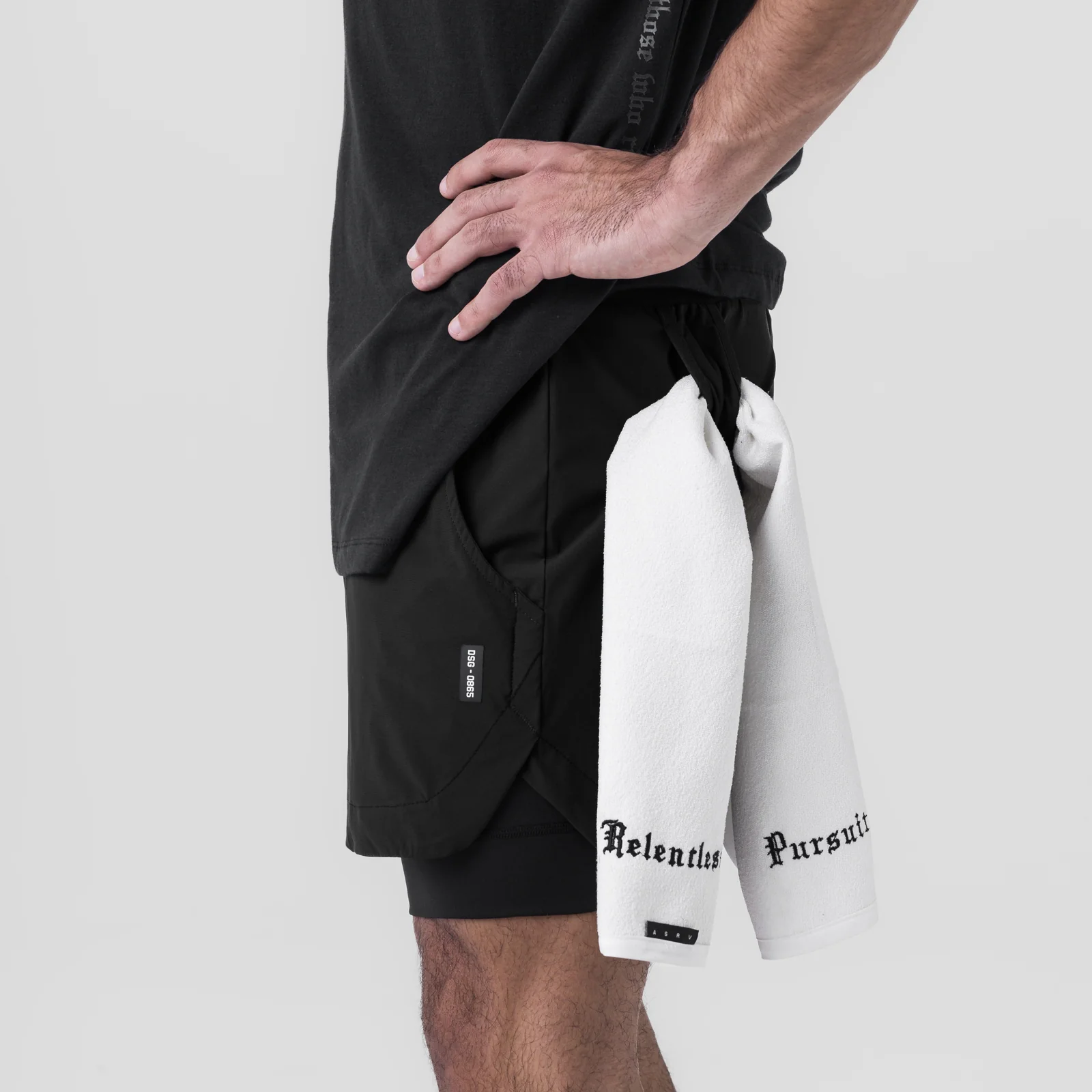 0865. Tetra-Lite® 5" Liner Short - Black "Wings"/Black - Image 5