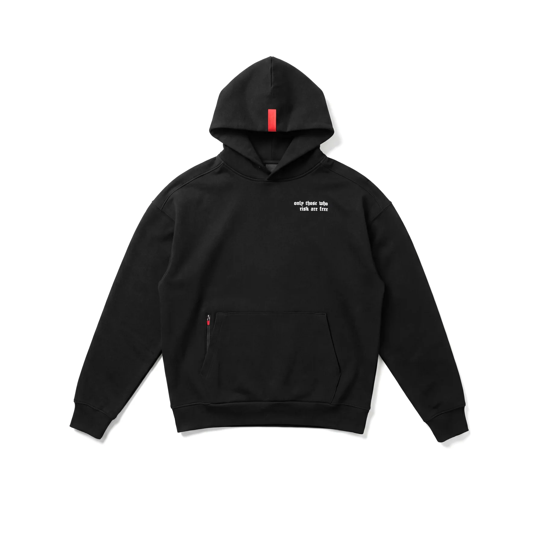0874. Tech-Terry™ Zip Hoodie - Black "Eagle" - Image 2