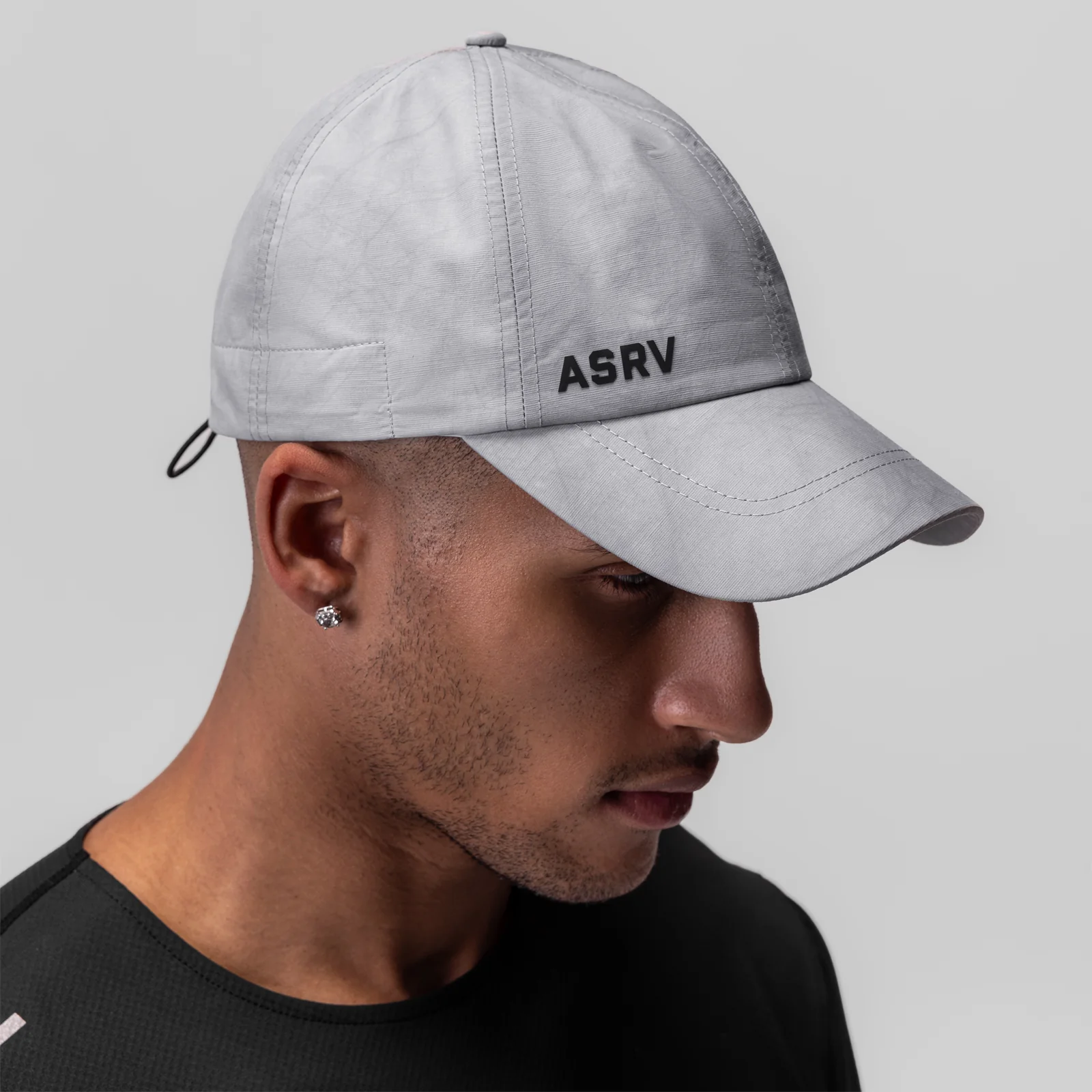 0896. Weather-Ready Cinch Hat - Grey Wave Dye - Image 2