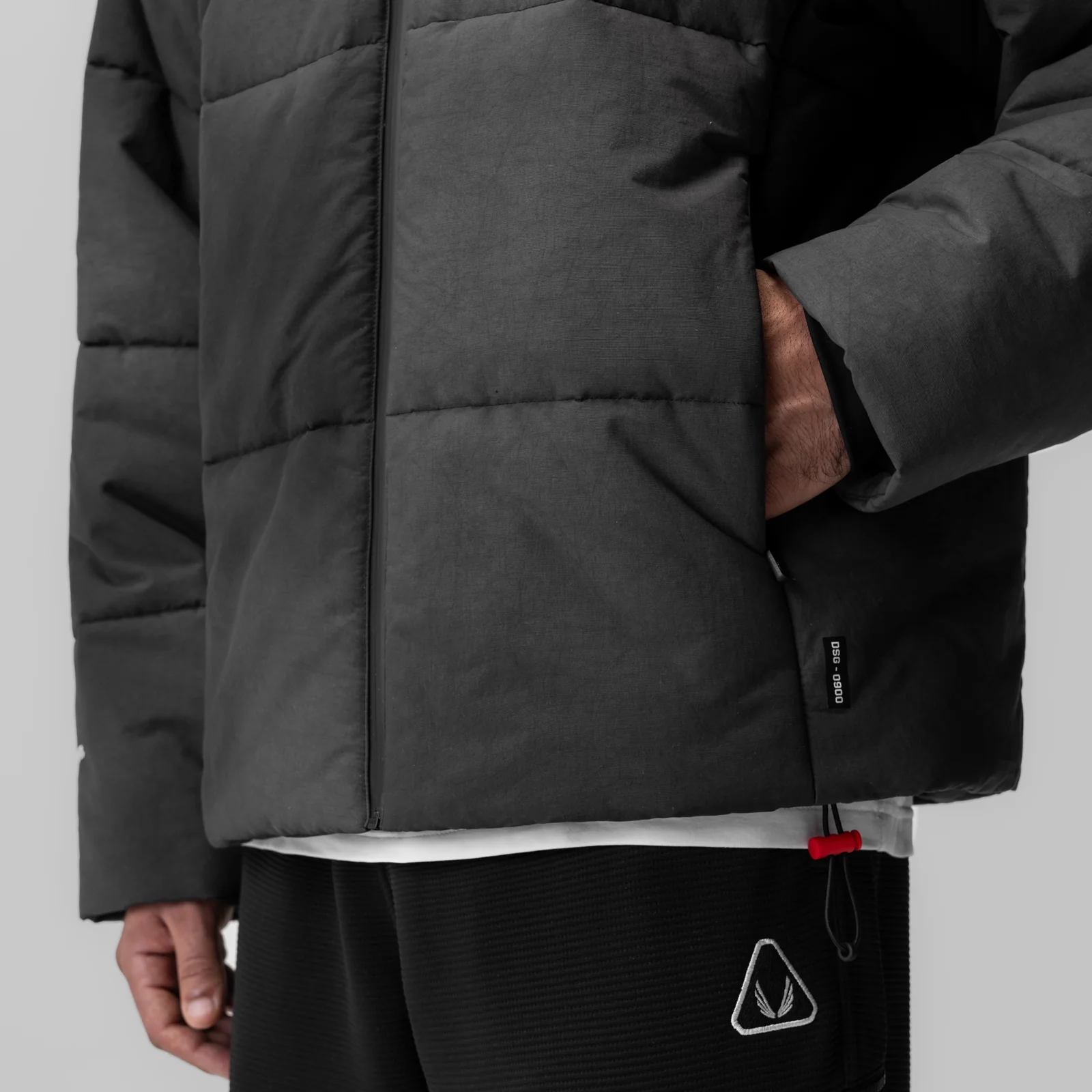 0900. PrimaLoft® Weather-Ready Puffer Jacket - Black "Wave Dye" - Image 5