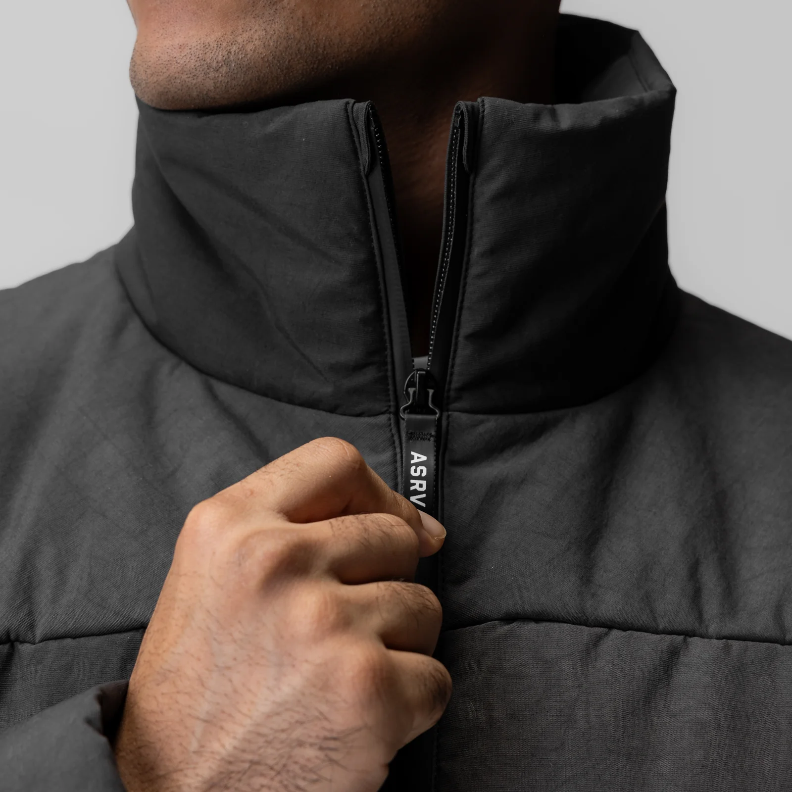 0900. PrimaLoft® Weather-Ready Puffer Jacket - Black "Wave Dye" - Image 6