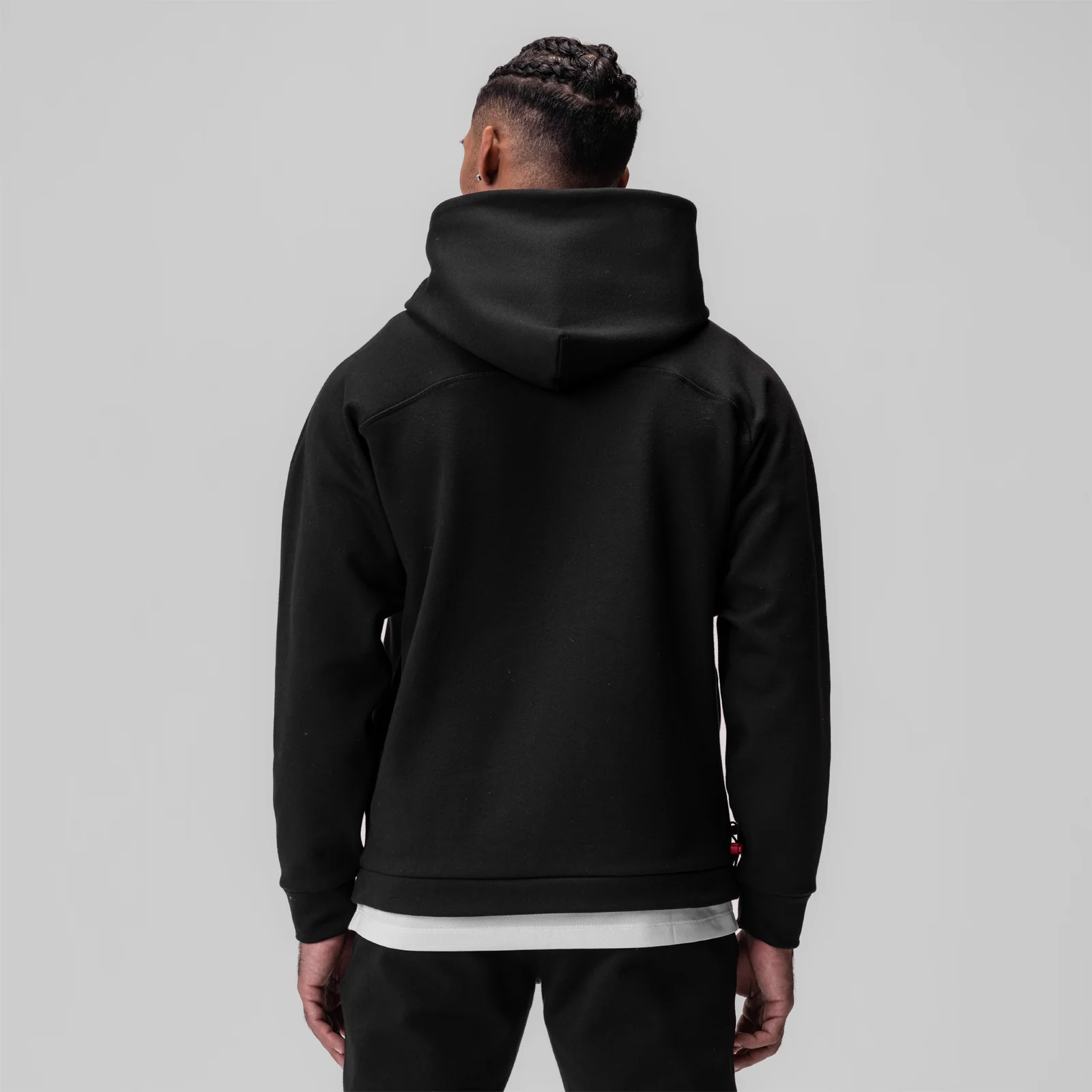 0905. Tech-Terry™ Weather-Ready Training Hoodie - Black "ASRV" - Image 4