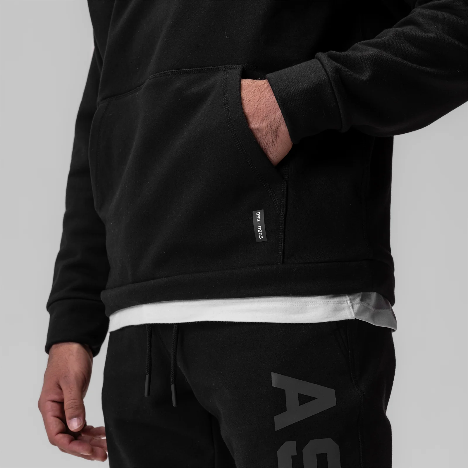 0905. Tech-Terry™ Weather-Ready Training Hoodie - Black "ASRV" - Image 7