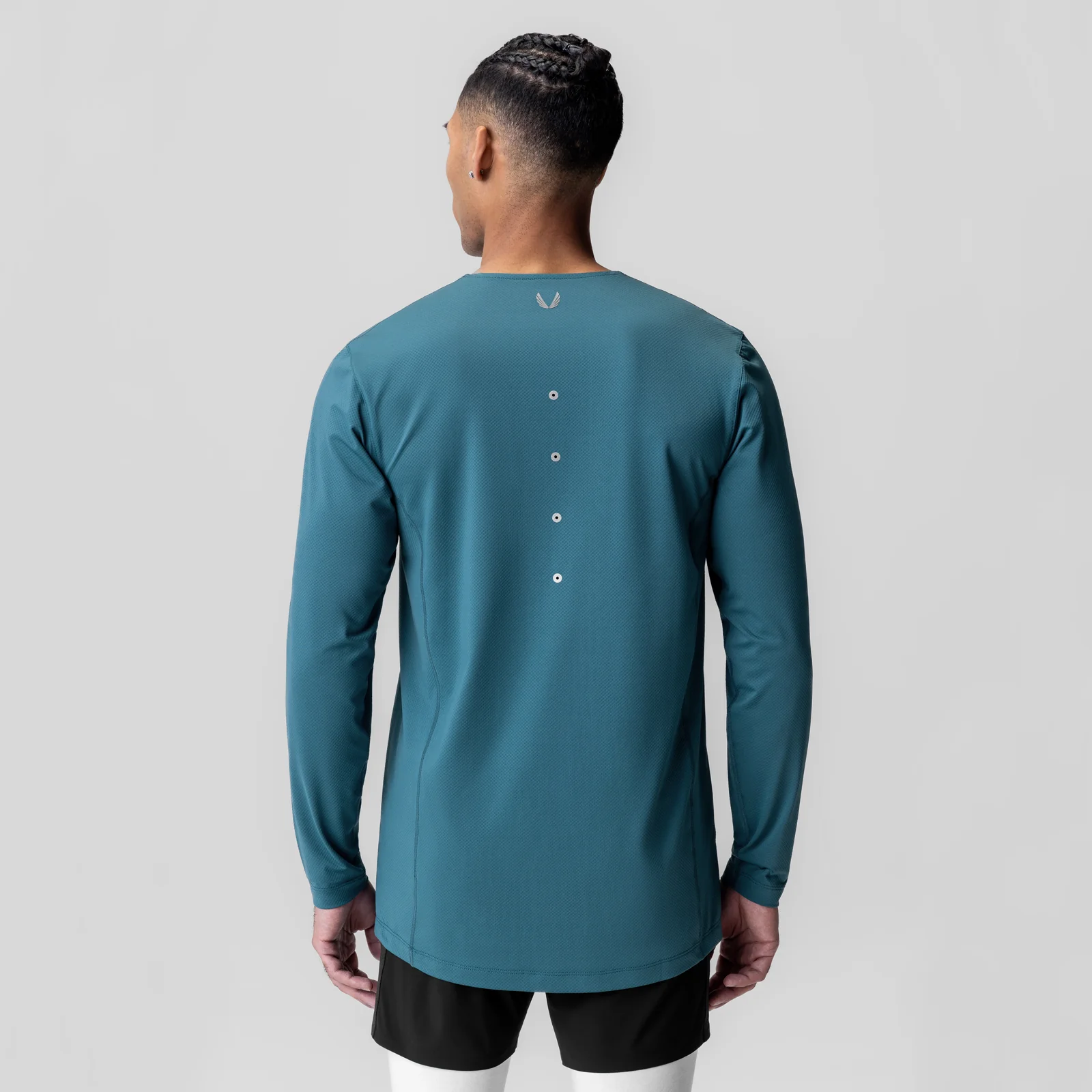 0907. AeroSilver® Training Long Sleeve - Storm "Space Bracket" - Image 3