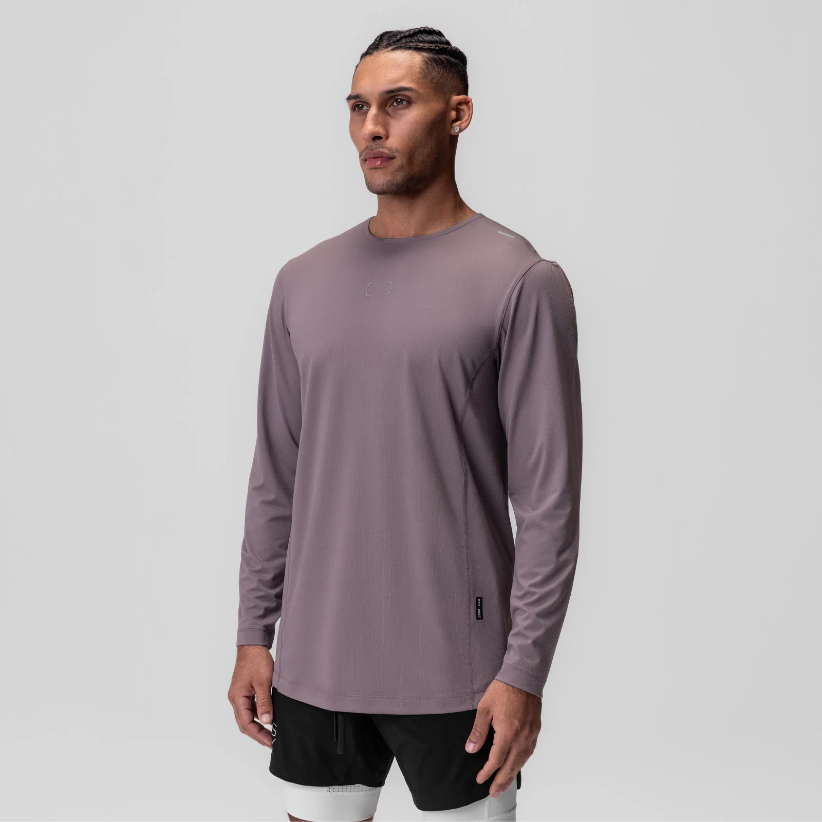 0907. AeroSilver® Training Long Sleeve - Moonscape "Space Bracket" - Image 2