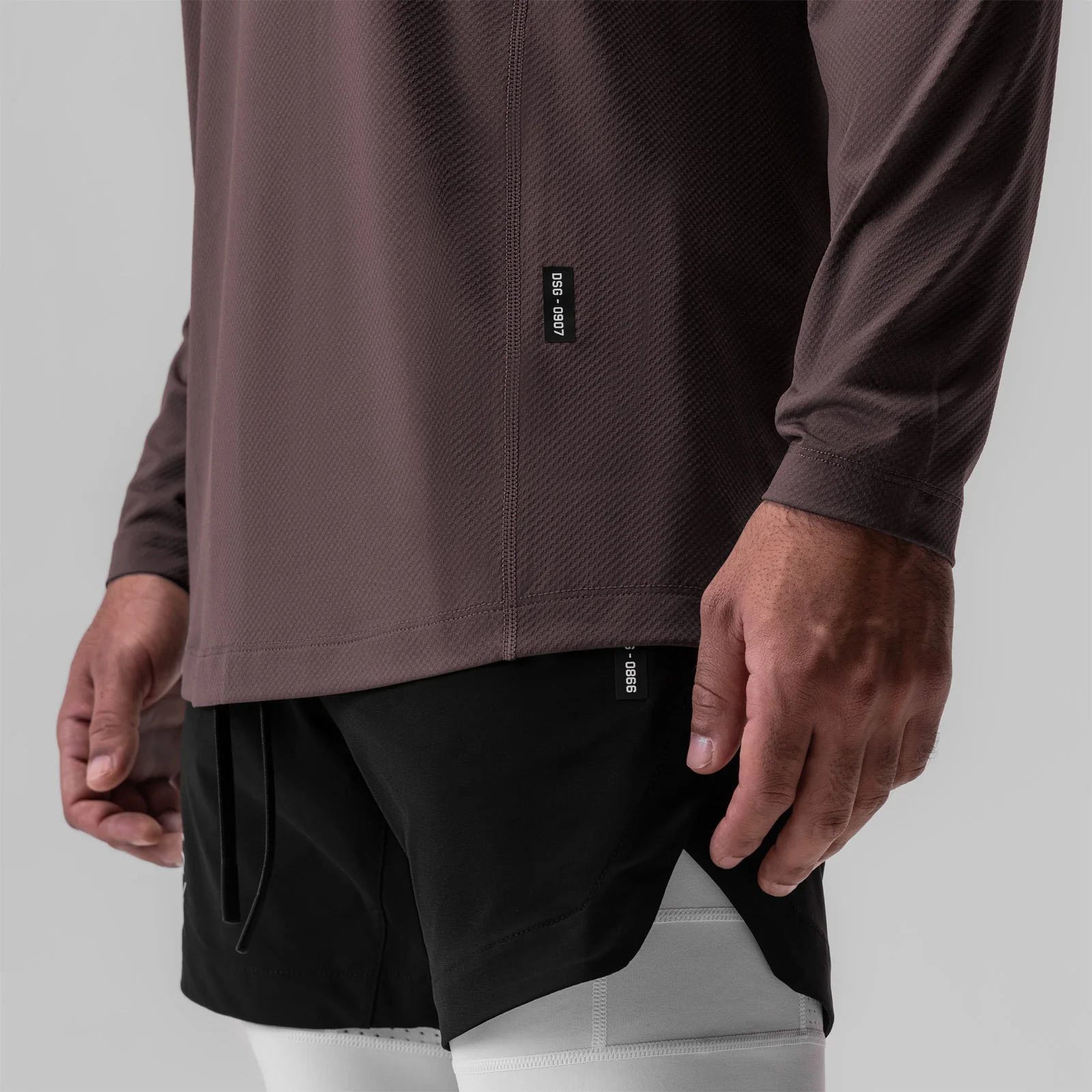 0907. AeroSilver® Training Long Sleeve - Nightshade "Space Bracket" - Image 6