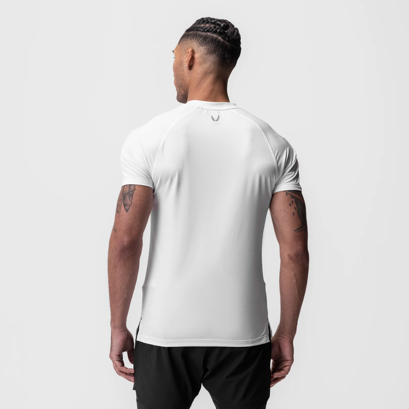 0918. AeroSilver® Fitted Tee - White - Image 3